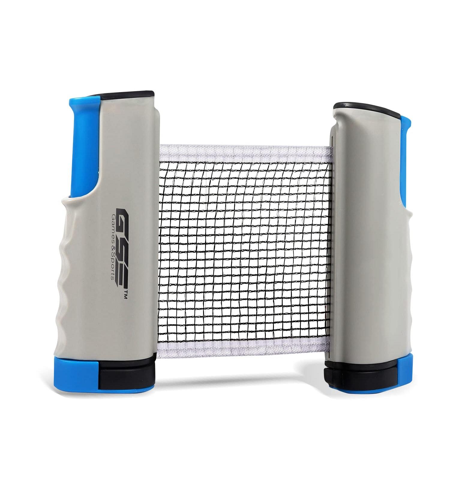 GSE Adjustable Retractable Ping Pong Net Set with Posts and Storage Bag - Professional Table Tennis Rackets, Balls, and Accessories - Buy Online on SooperMarket.com