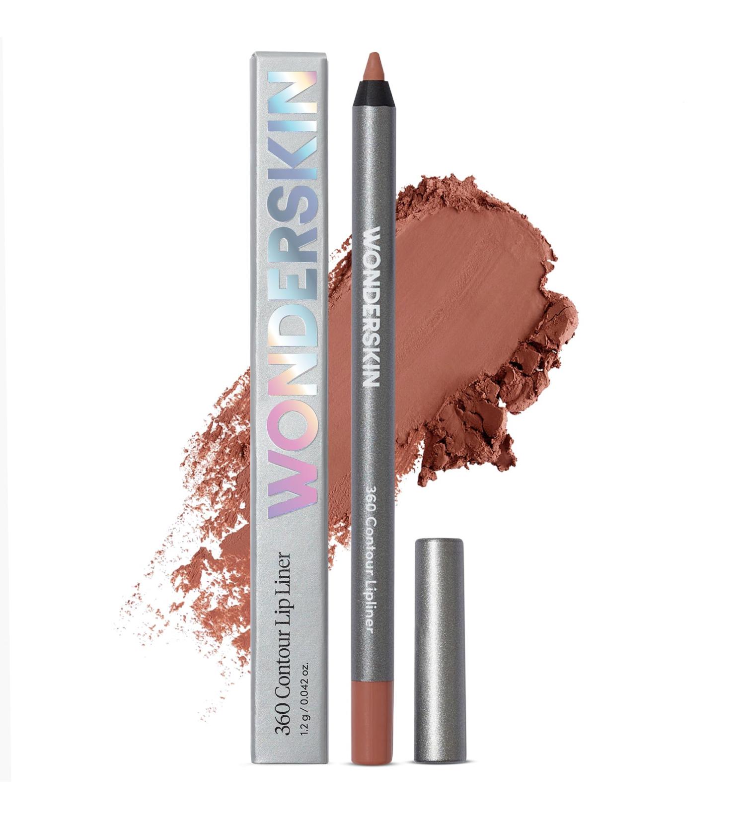 Wonderskin 360 Contour Lip Liner Pencil - Long Lasting, Waterproof & Nourishing Lipliner in Saddle - Buy Online on SooperMarket.com
