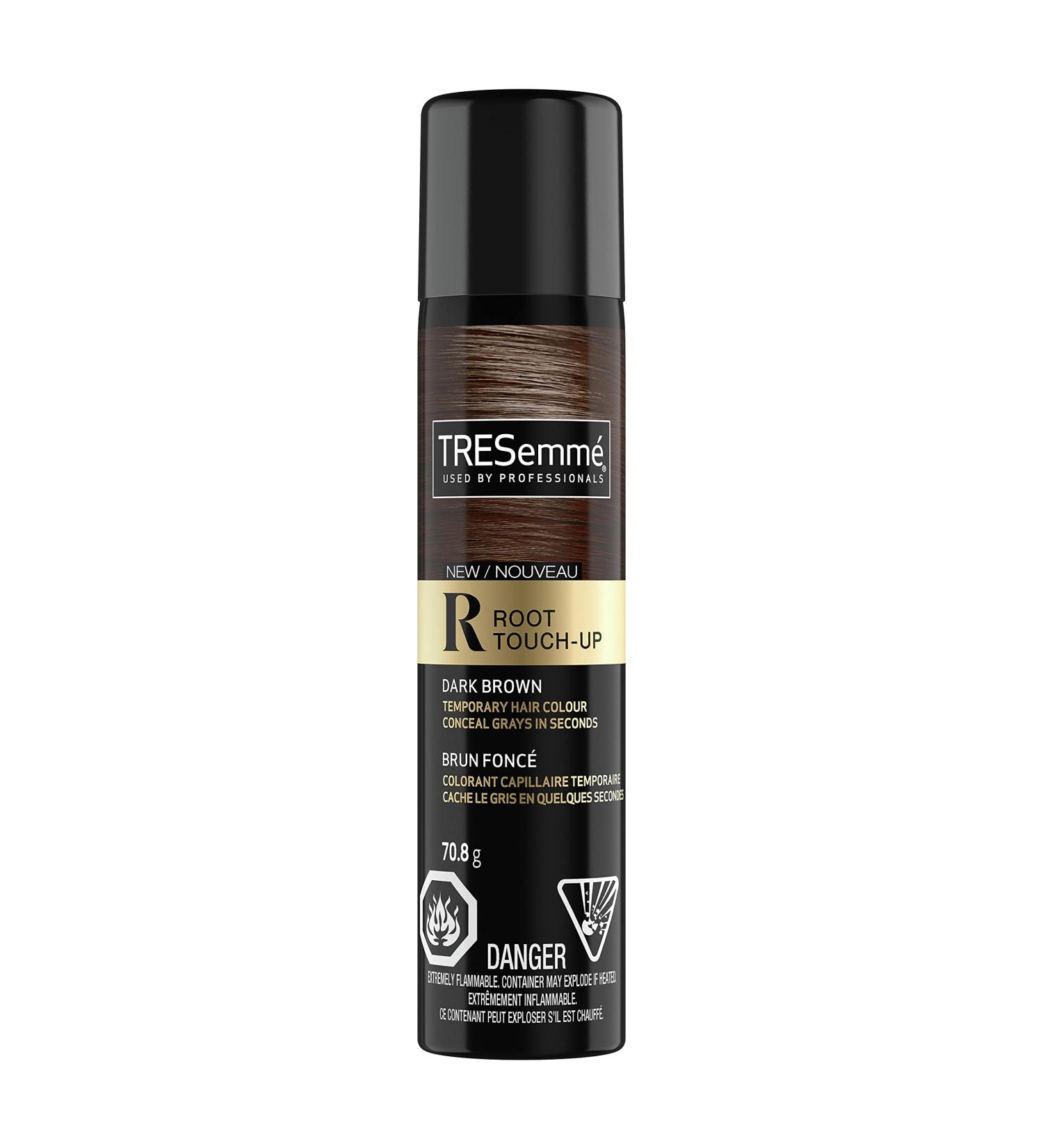 TRESemm Root Touch-Up Hair Spray conceals greys in seconds for dark brown hair temporary hair colour in an aerosol spray 70.8 g - Buy Online on SooperMarket.com