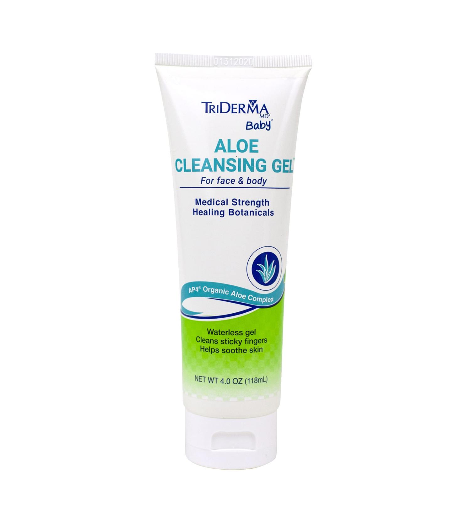 TriDerma Baby Aloe Cleansing Gel for Face and Body - 4 oz - Buy Online on SooperMarket.com