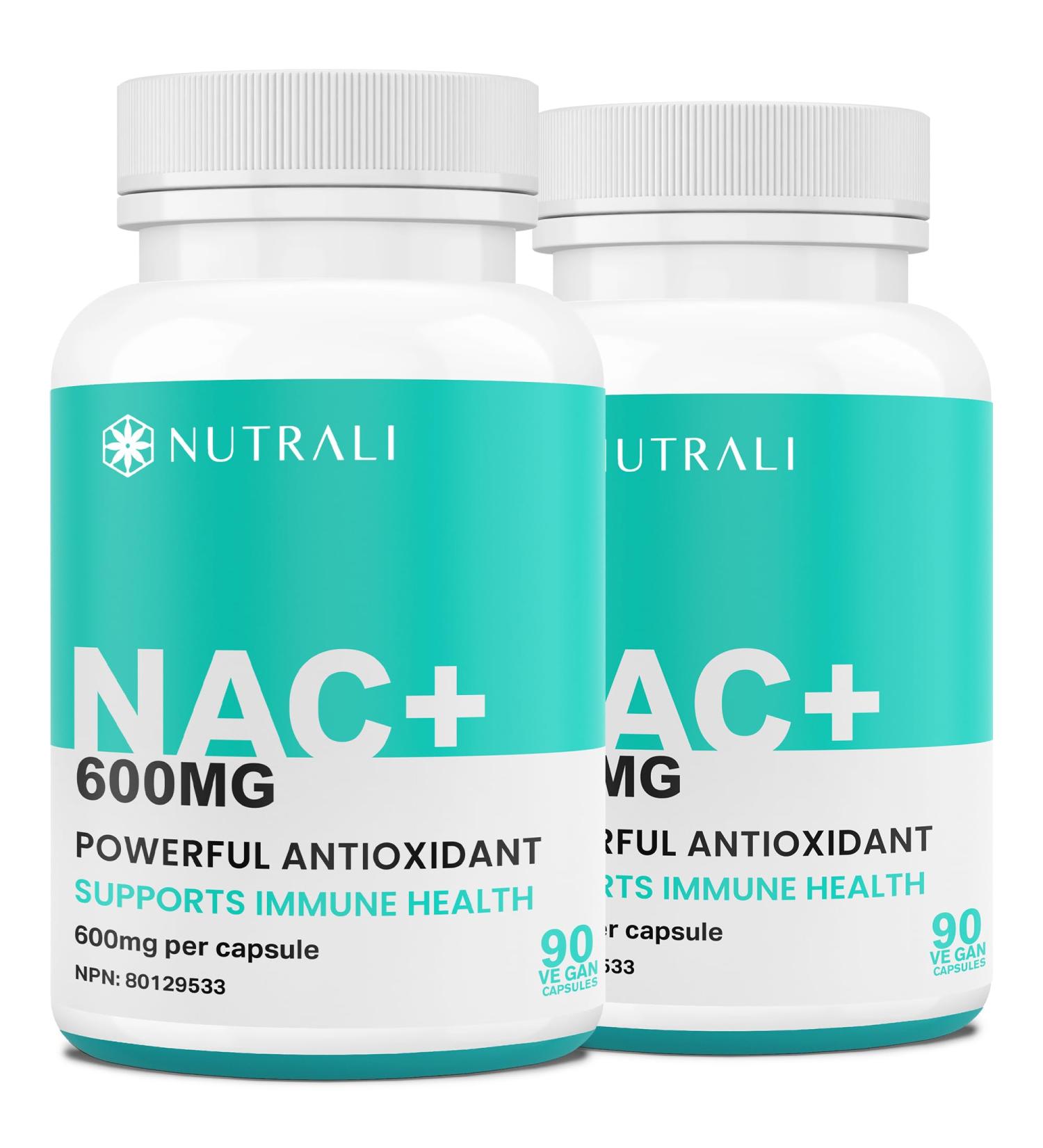 MAXIMUM POTENCY 600mg NAC Capsules (N-Acetyl-L-Cysteine) Supplement Powerful Antioxidant Glutathione Support Liver Support Vegan Gluten Free. 90 Easy to Swallow Capsules. 2 Pack 180 count (Pack of 1) - Buy Online on SooperMarket.com
