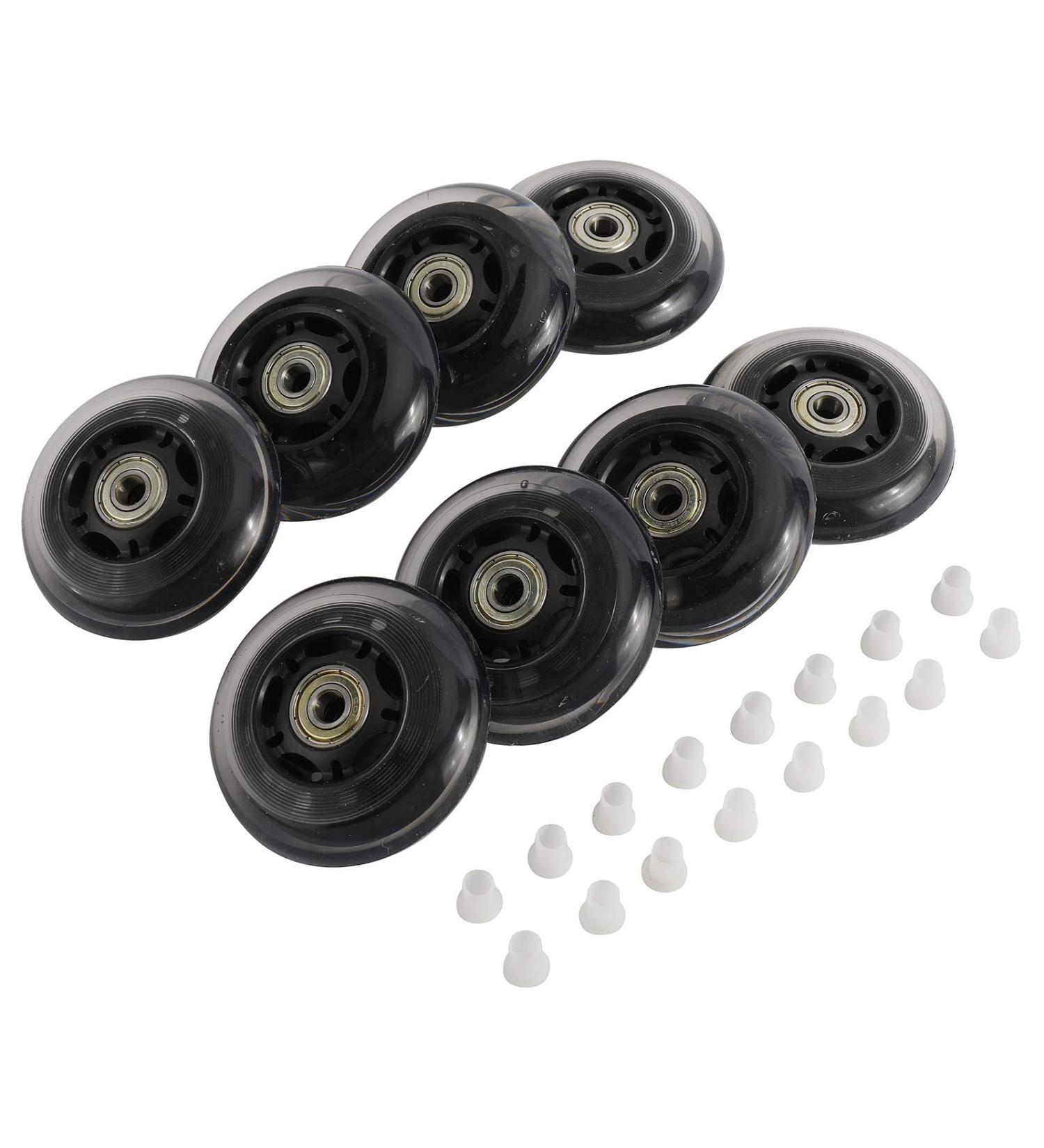 XMSound 8Pack Roller Blade Wheels | 70mm 82A & 76mm 84A Inline Skate Replacement Wheels with Bearings - Buy Online on SooperMarket.com