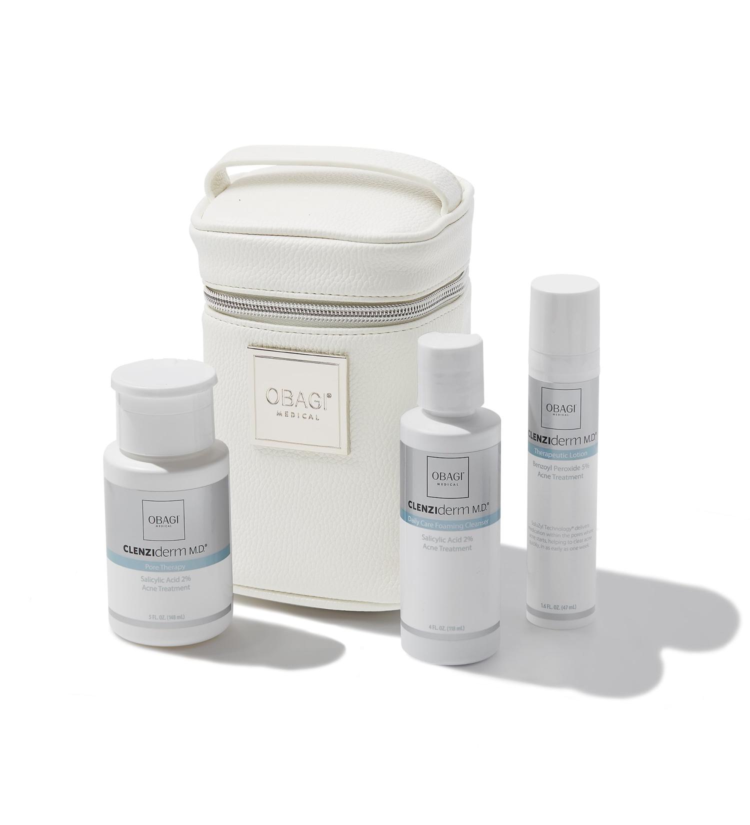 Obagi CLENZIderm M.D. Acne Treatment System | 3-Step 2% Salicylic Acid & 5% Benzoyl Peroxide | International Shipping - Buy Online on SooperMarket.com