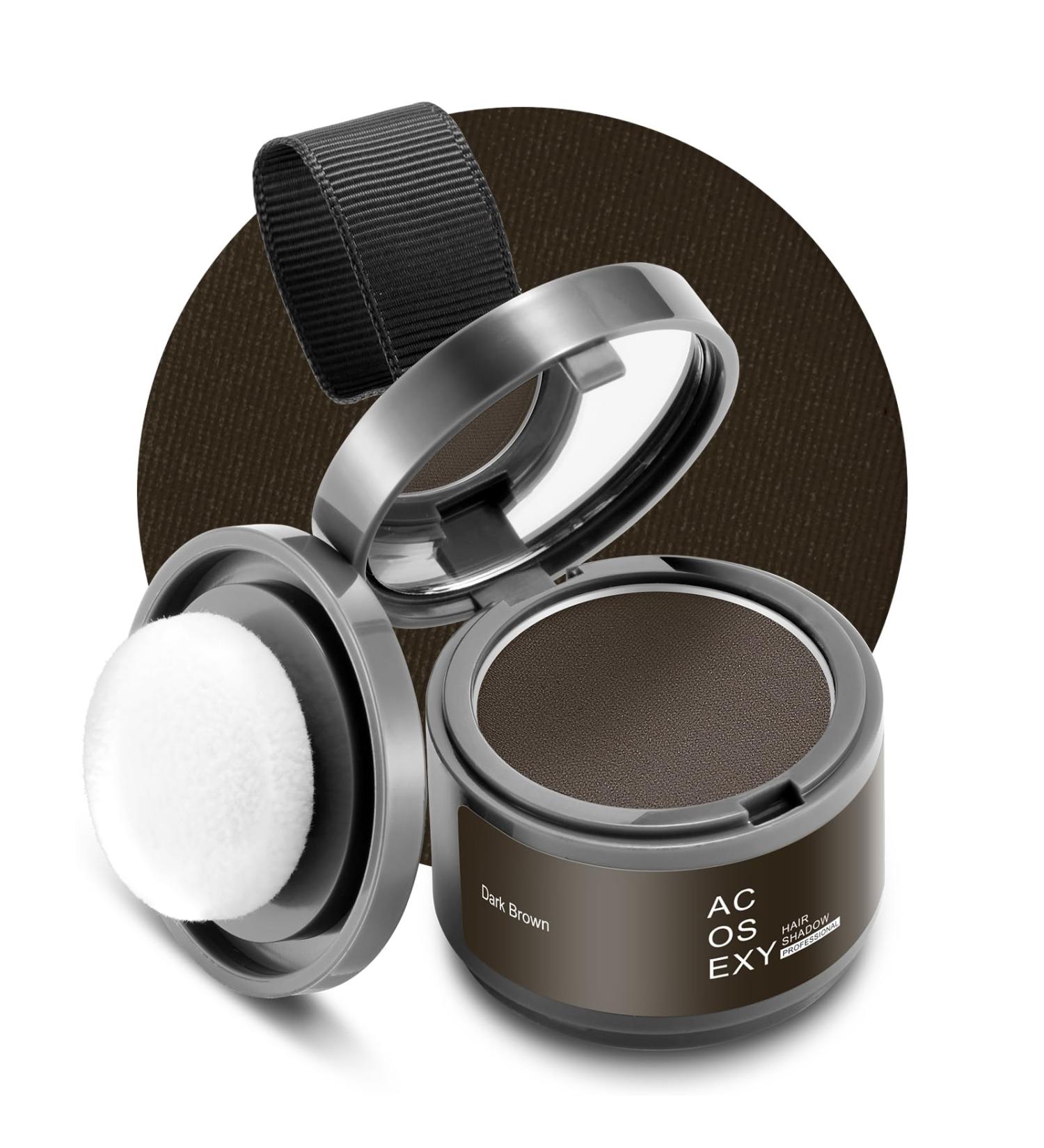 Root Cover Up Powder - Dark Brown for Hair Beard & Eyebrow Coverage | Men's & Women's Gray Hair Solutions - Buy Online on SooperMarket.com