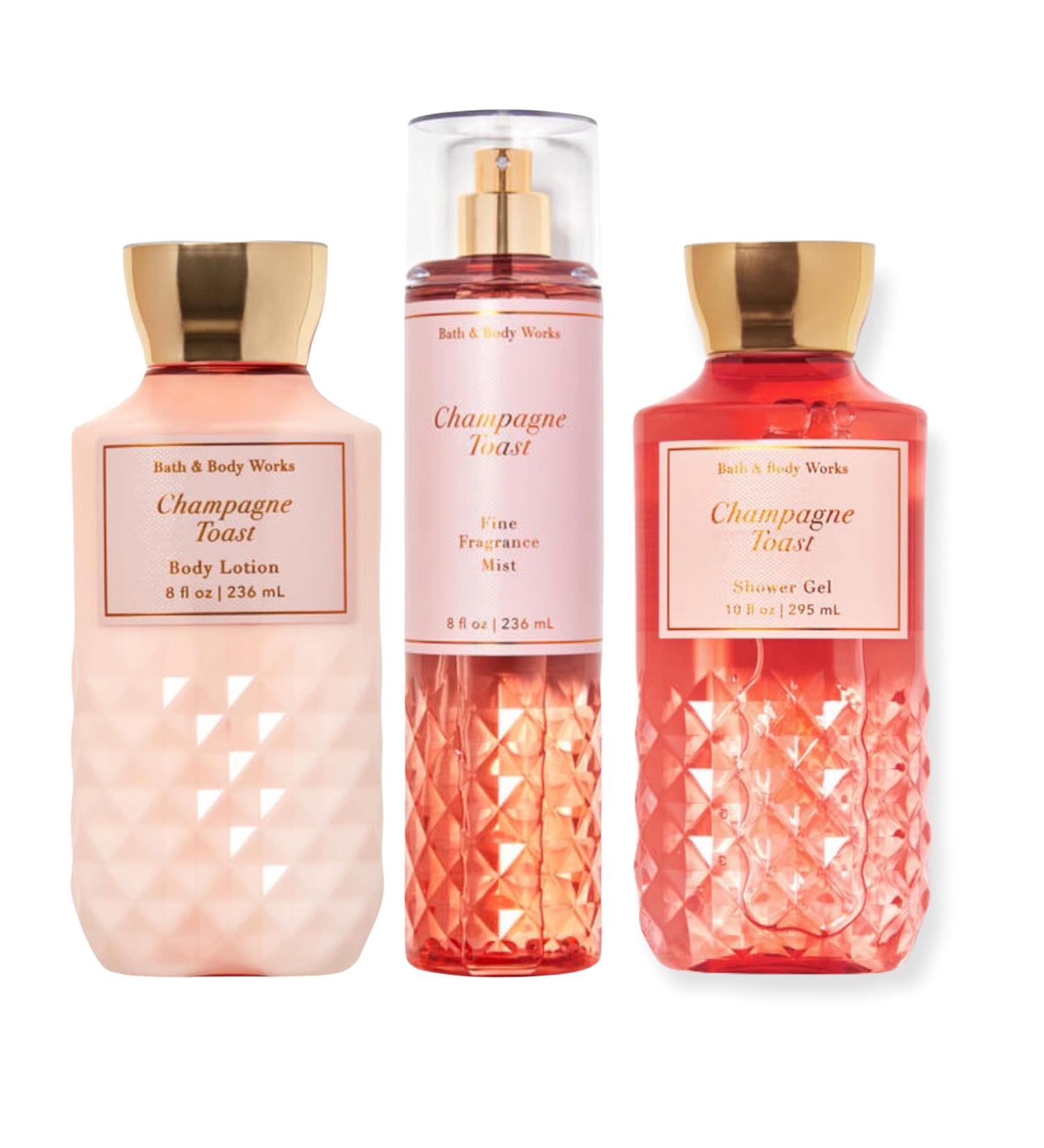 Champagne Toast Daily Trio: Shower Gel, Fragrance Mist, Body Lotion | Bath and Body Works - Buy Online on SooperMarket.com