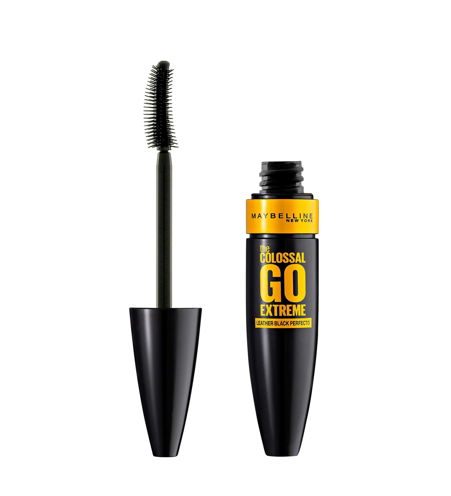 Maybelline The Colossal Go Extreme Leather Black Mascara 9.5ml - Intense Volume and Definition - Buy Online on SooperMarket.com