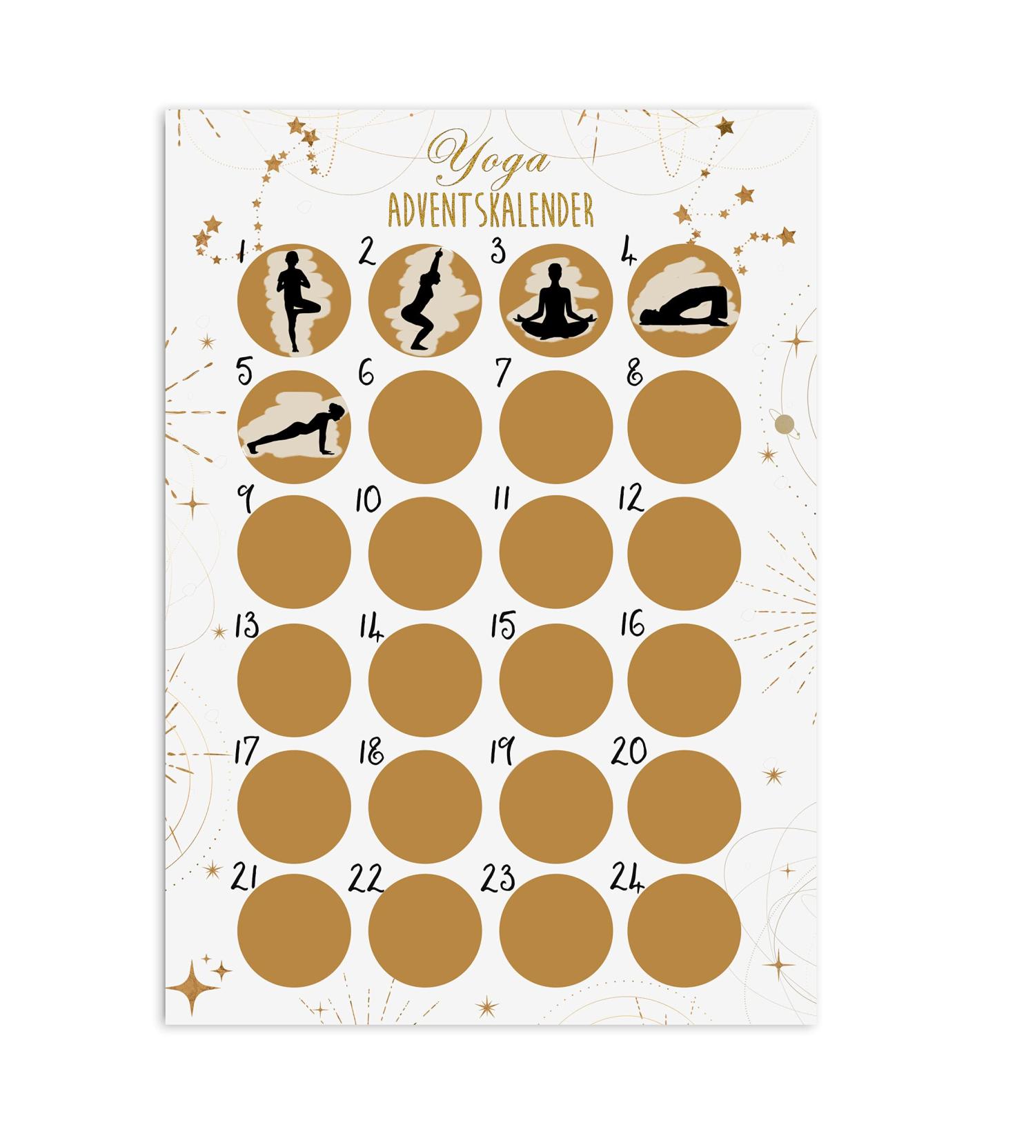Buy A3 Scratch Advent Calendar | Unique Yoga HELL Christmas Countdown - Buy Online on SooperMarket.com
