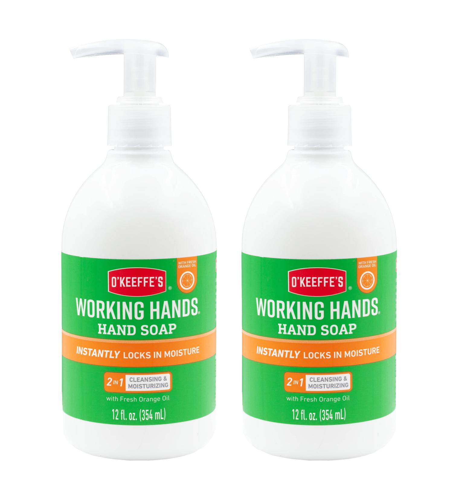 O'Keeffe's Working Hands Hand Soap with Fresh Orange Oil 12 oz Pump (2 Pack) - Buy Online on SooperMarket.com