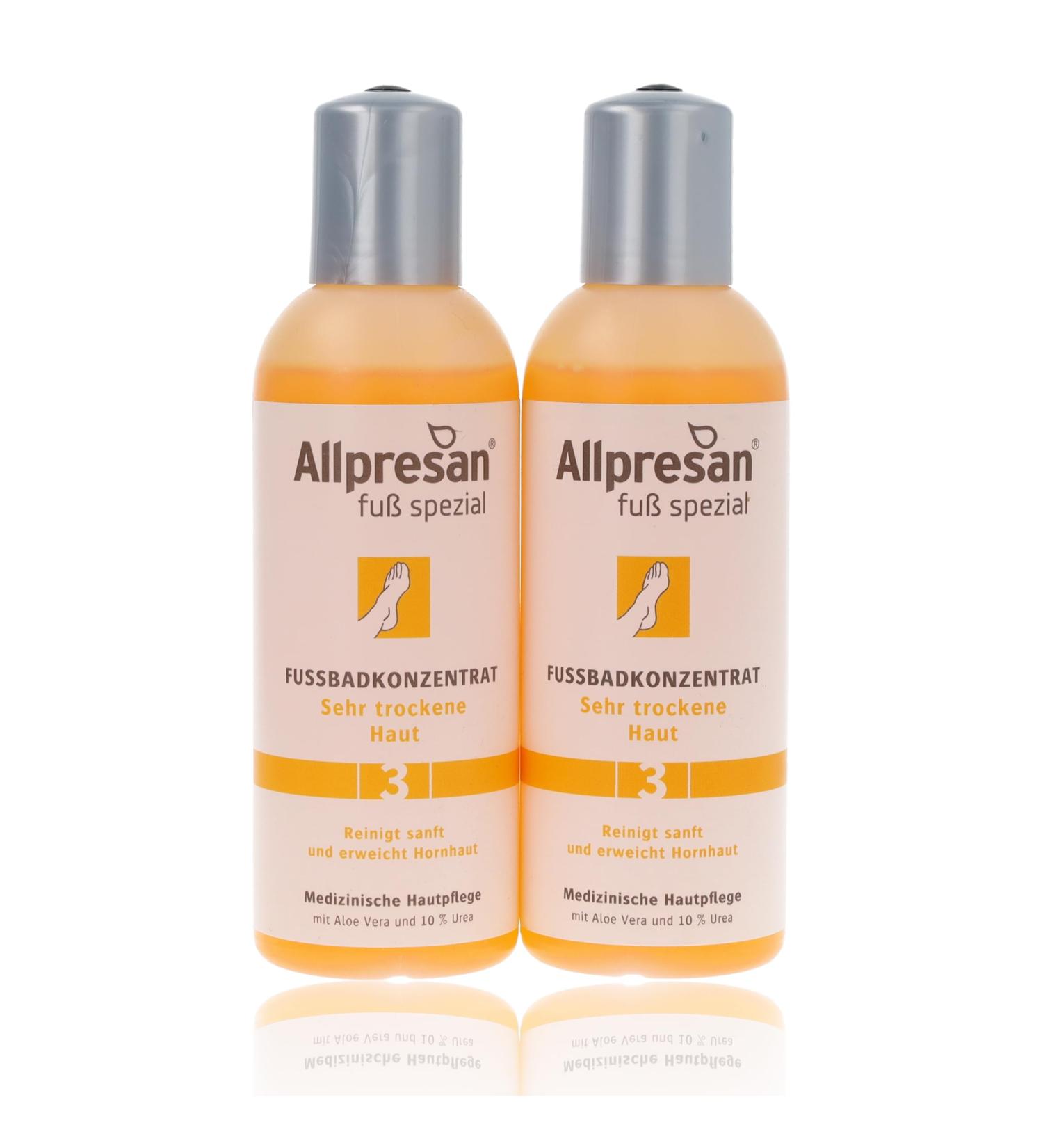 Allpresan Fuß Spezial No. 3 Foot Bath Concentrate for Very Dry Skin - Gently Cleanses and Softens Calluses 150 ml (2) - Buy Online on SooperMarket.com