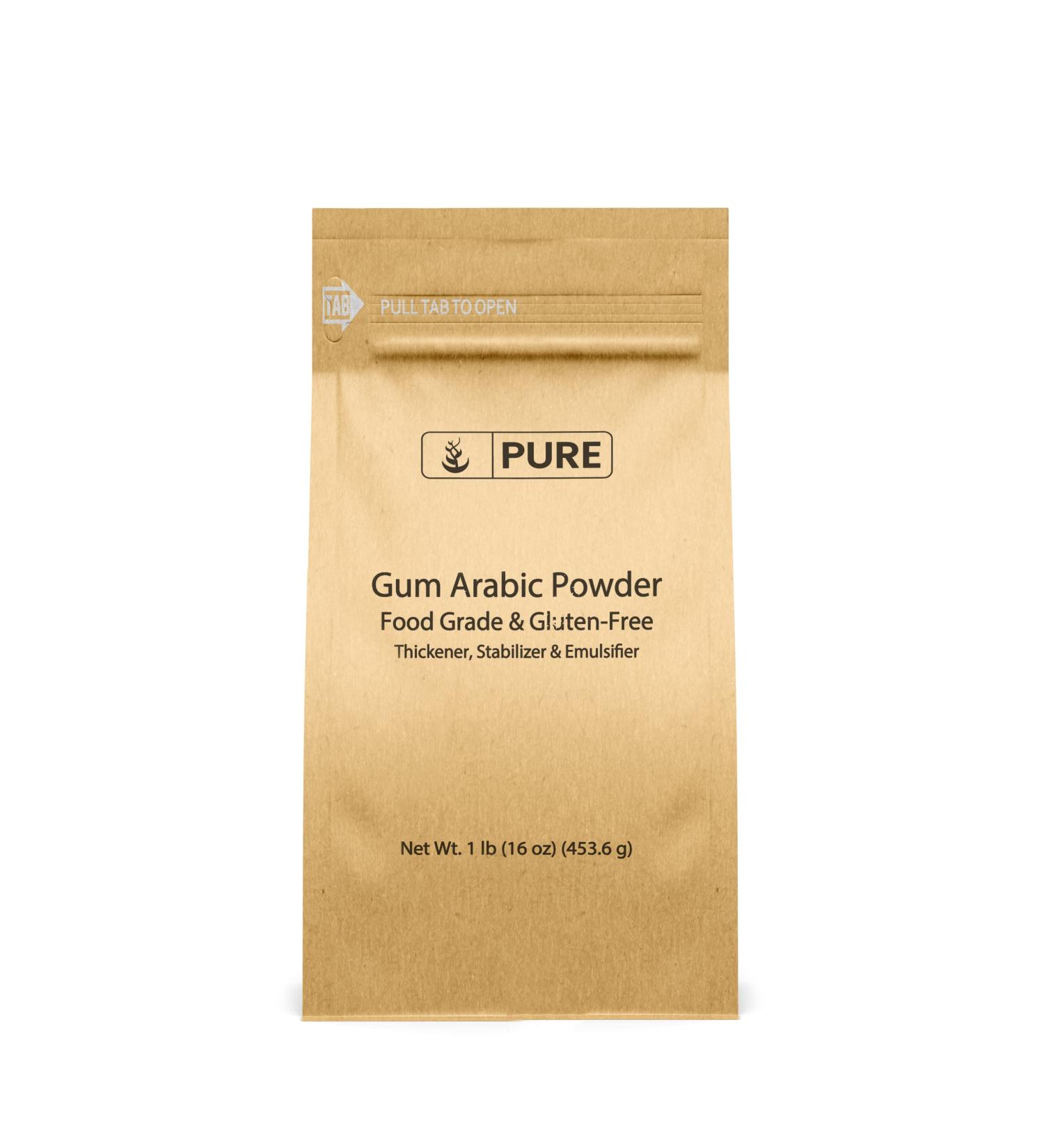 1 lb Gum Arabic Powder - Pure Acacia Ingredient for DIY Watercolor, Cocktails, Icing & Ice Cream - Buy Online on SooperMarket.com