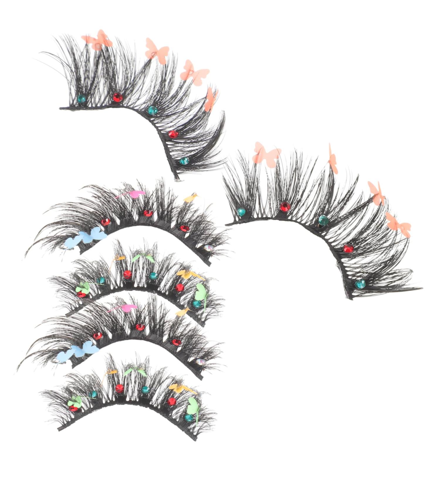 ABOOFAN 3 Pairs Fake Eyelashes False Lashes Halloween Decor False Eyelashes Individual Makeup Accessories Natural False Eyelashes Makeup Supplies Fluffy Chemical Fiber Cosmetics - Buy Online on SooperMarket.com