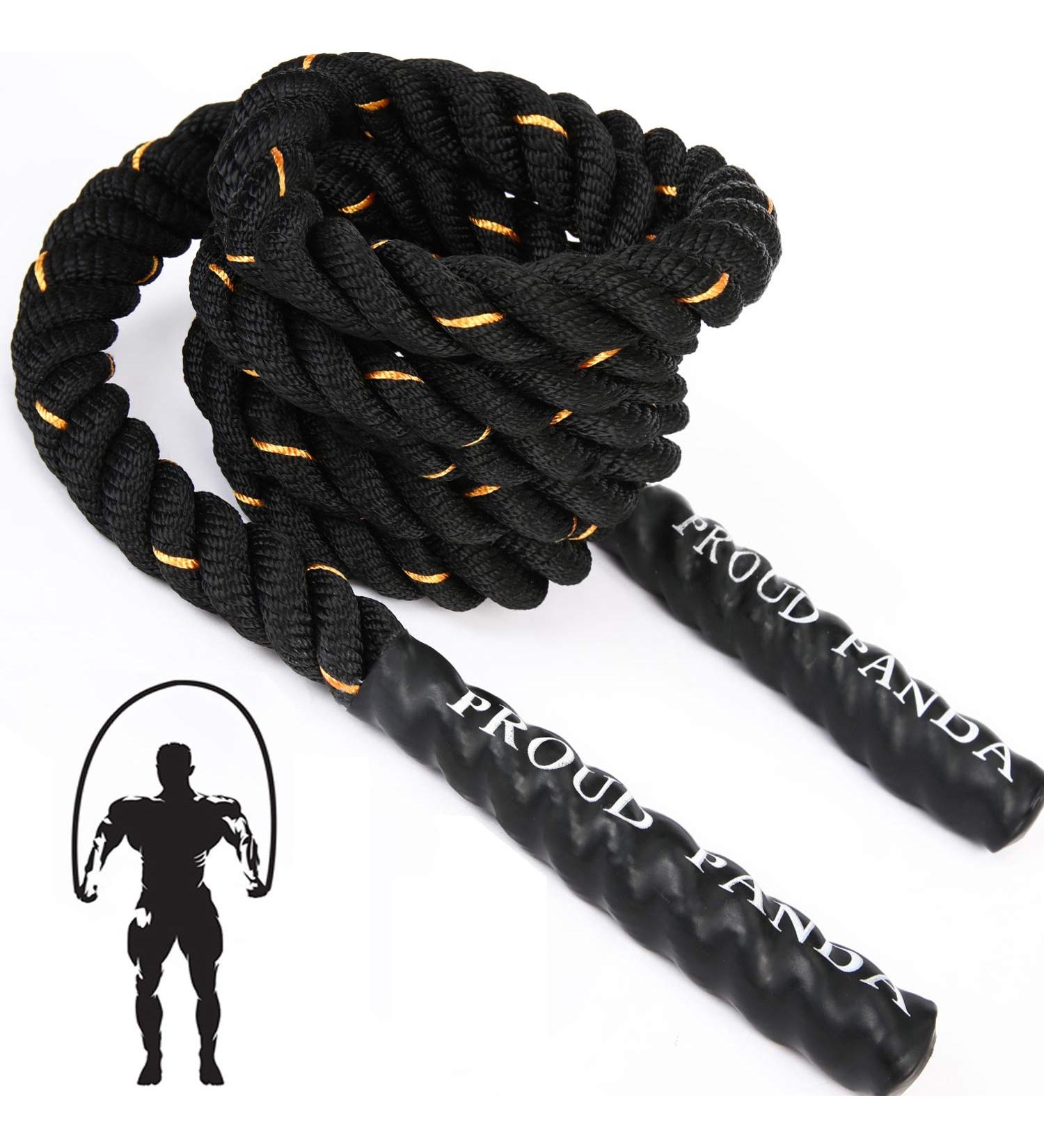 2LB/3LB/5LB Weighted Jump Rope for Men & Women - Heavy Skipping Rope for Total Body Workouts, Power Training & Muscle Building - Upgraded Edition Fitness Tool - Buy Online on SooperMarket.com