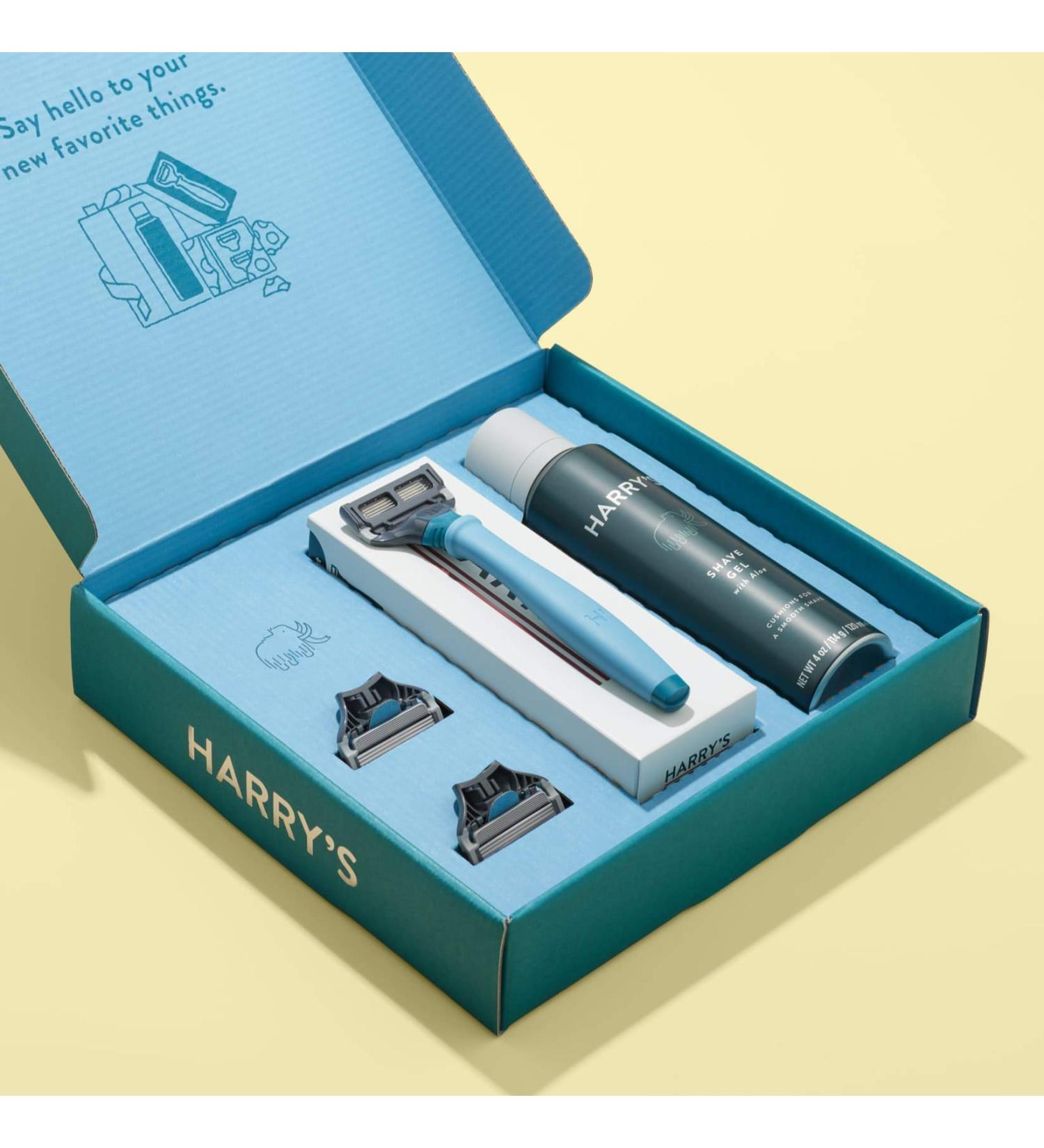 Harry's Holiday Gift Set | Limited Edition Flurry Blue Razor Handle - Perfect International Gift - Buy Online on SooperMarket.com