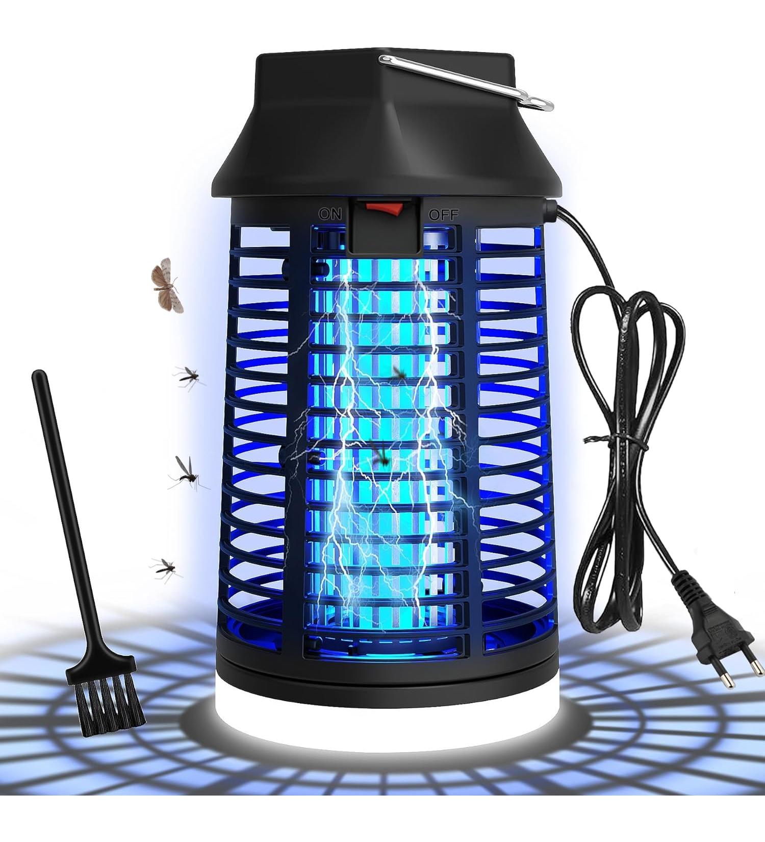 Wueaoa 15W Electric Insect Destroyer with LED Light - 4200V UV Mosquito Trap for Indoor & Outdoor Use - Buy Online on SooperMarket.com
