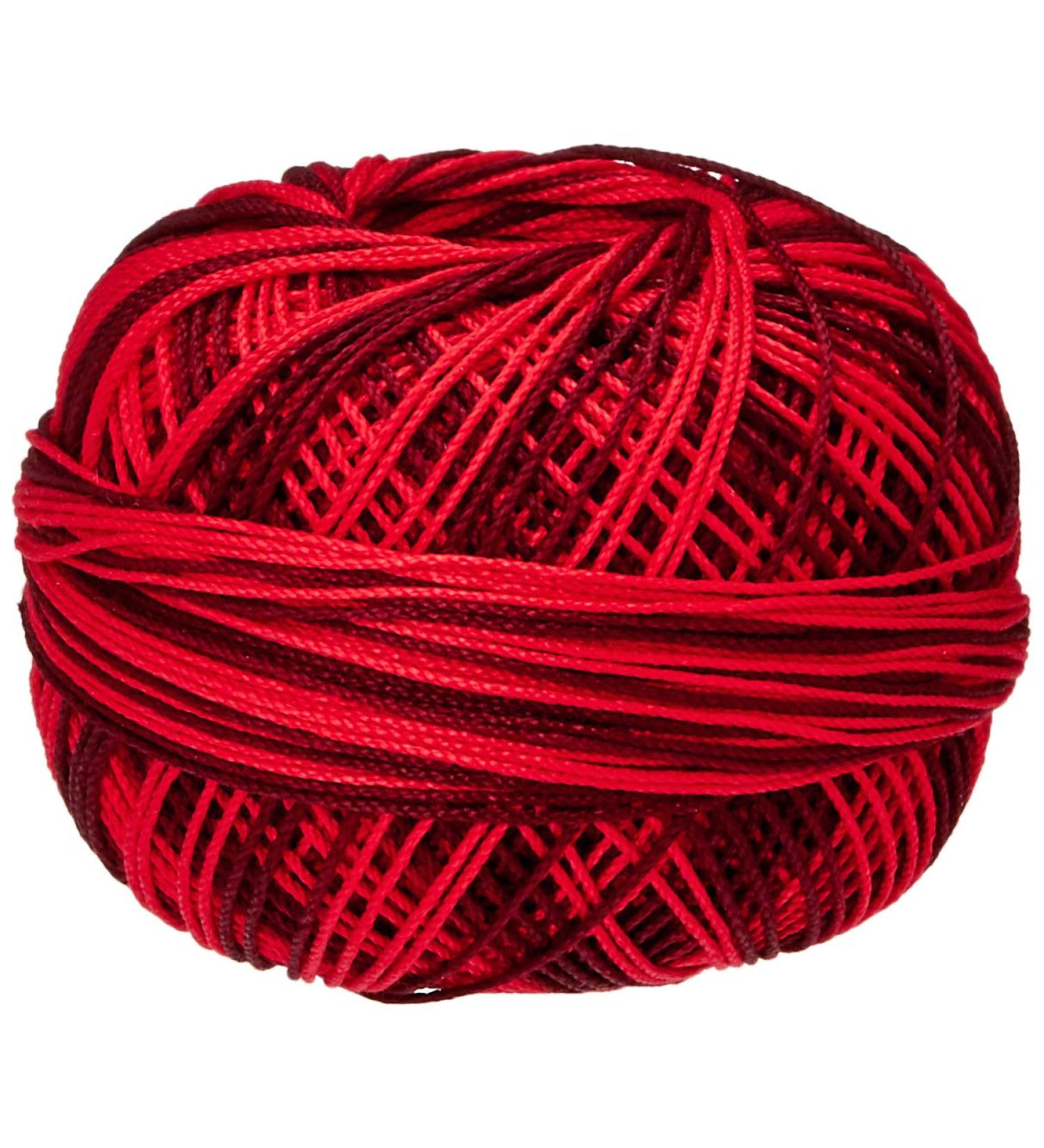 Lizbeth Egyptian Cotton Crochet Tatting Knitting Thread Size 10 - Red Burst | 25g 122yds - HH10147 - Buy Online on SooperMarket.com