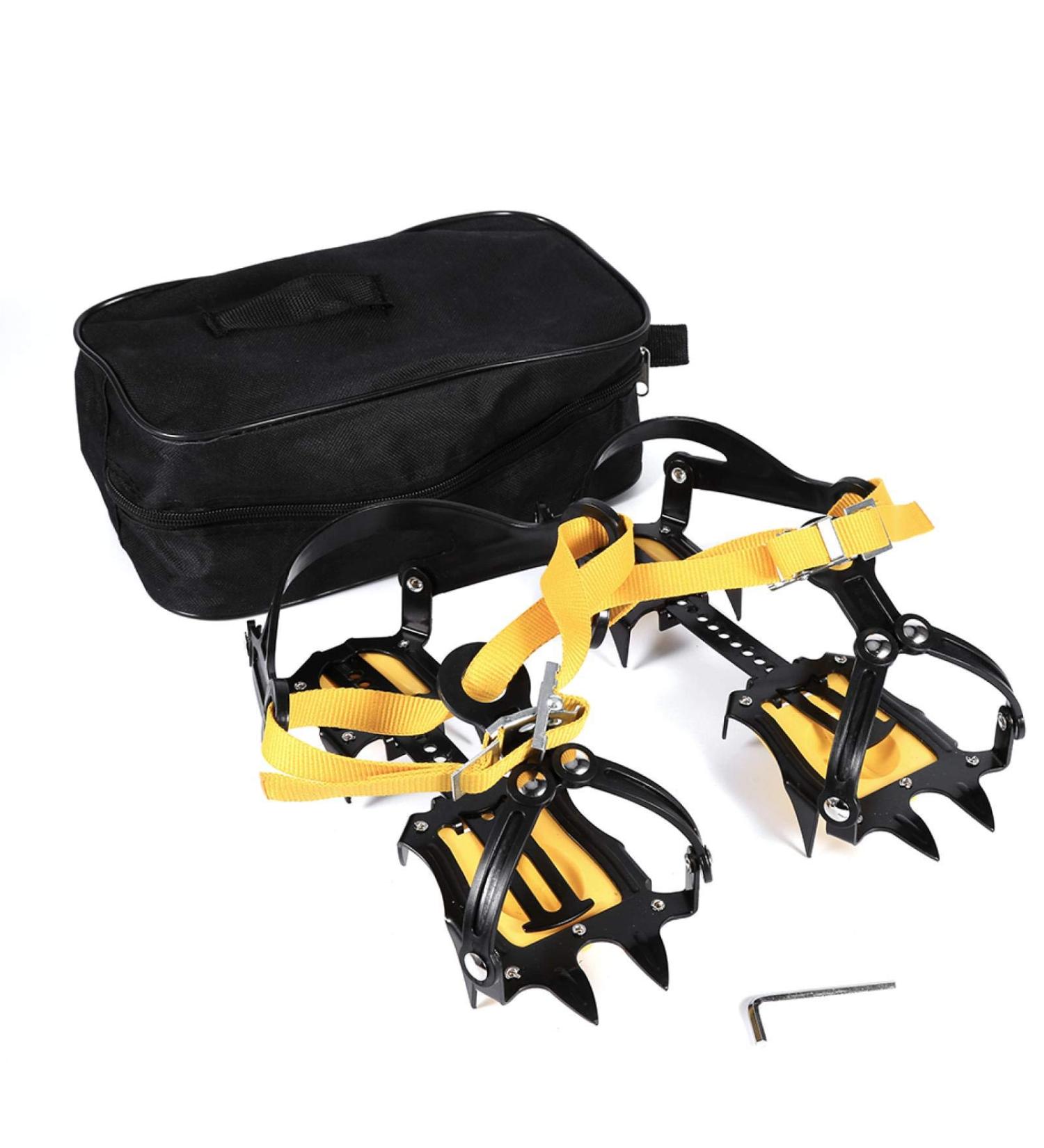 EVTSCAN 10-Teeth Crampons for Hiking - Slip Resistant Ice Grips - Buy Online on SooperMarket.com