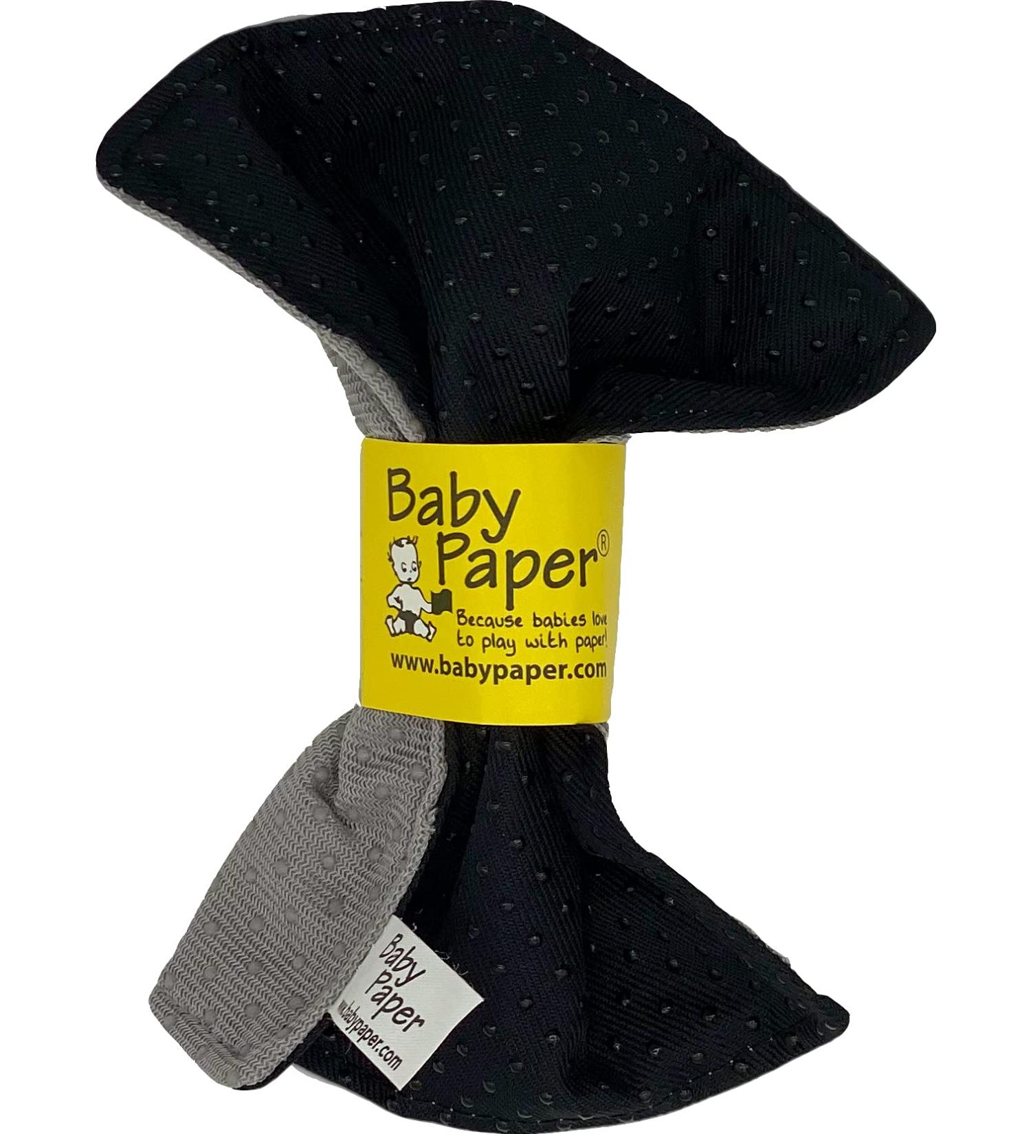 Baby Paper Textured Gray/Black Print Crinkle Toy | Sensory Toy for Babies, Toddlers, Infants | Perfect Baby Shower Gift - Buy Online on SooperMarket.com