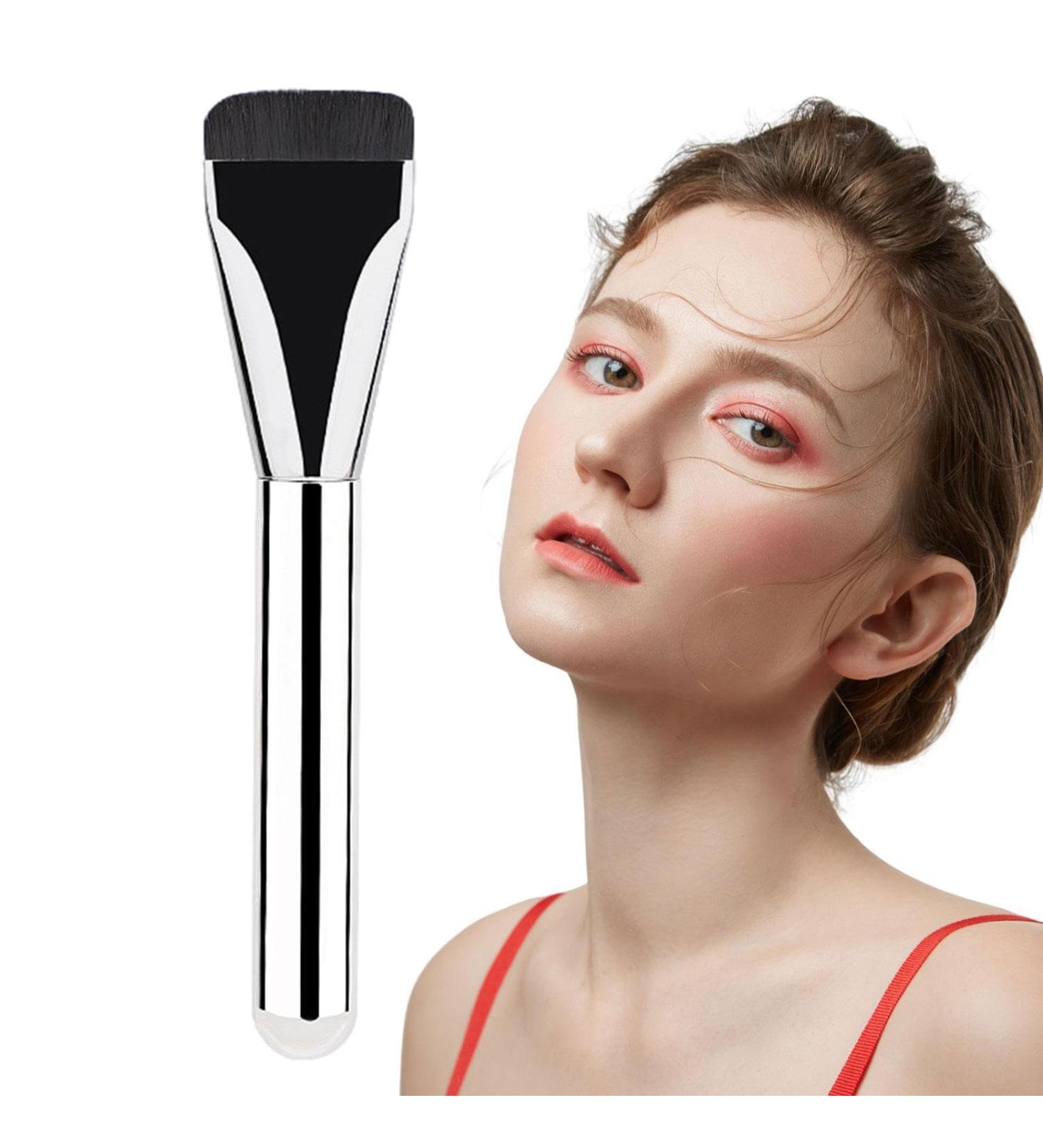 Thin Blade Foundation Makeup Brush Soft Dense Beauty Brush for Liquid Foundation Ultra-thin Lightweight Beauty Tools Men Women Cream Foundation Concealer Brush Makeup Brushes - Buy Online on SooperMarket.com
