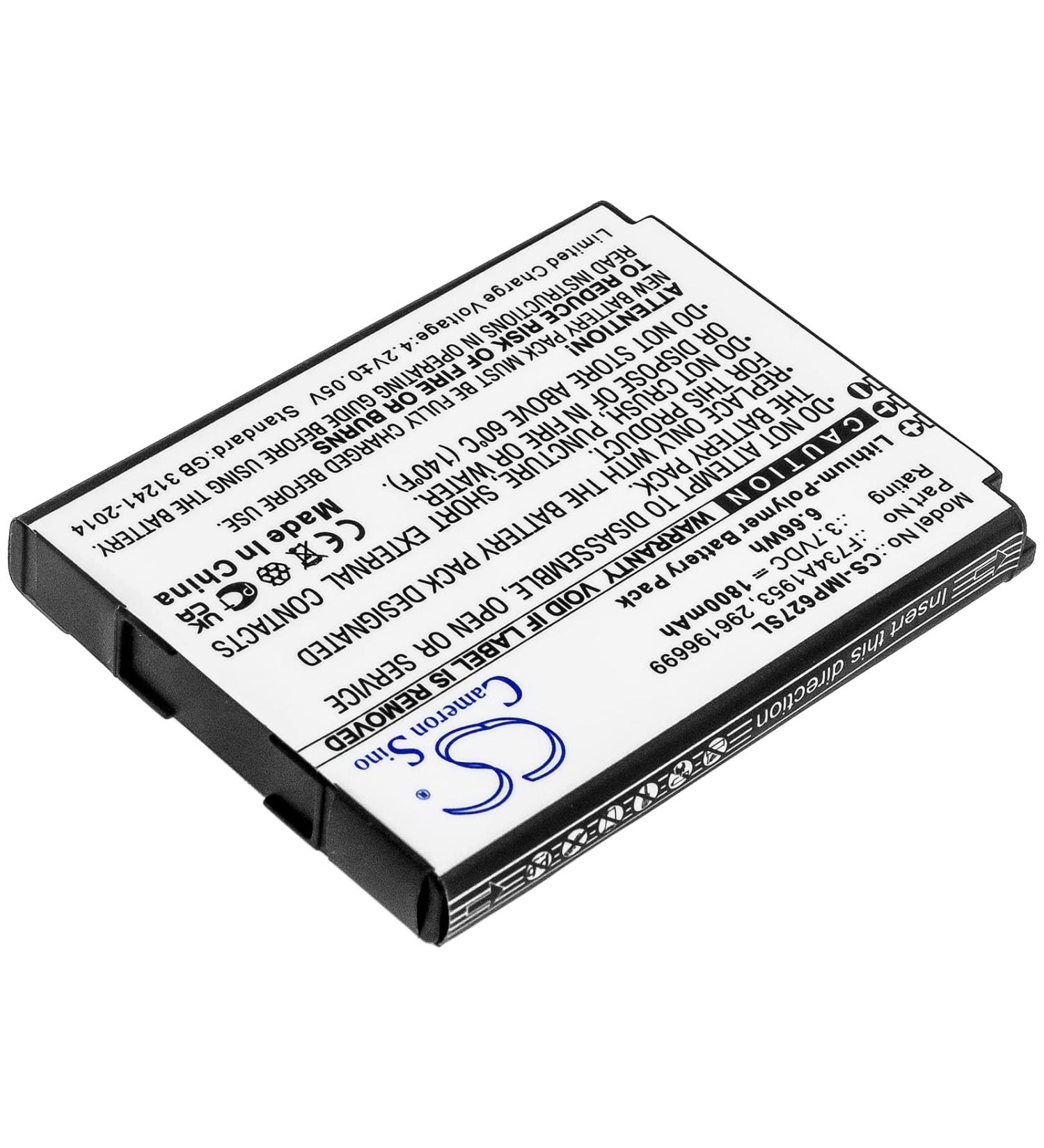 Buy SPANN Battery Replacement for Ingenico IMP627 IMP657 iSMP4 - 3.7V Part No: 296196699 F734A1953 | International Shipping Available - Buy Online on SooperMarket.com