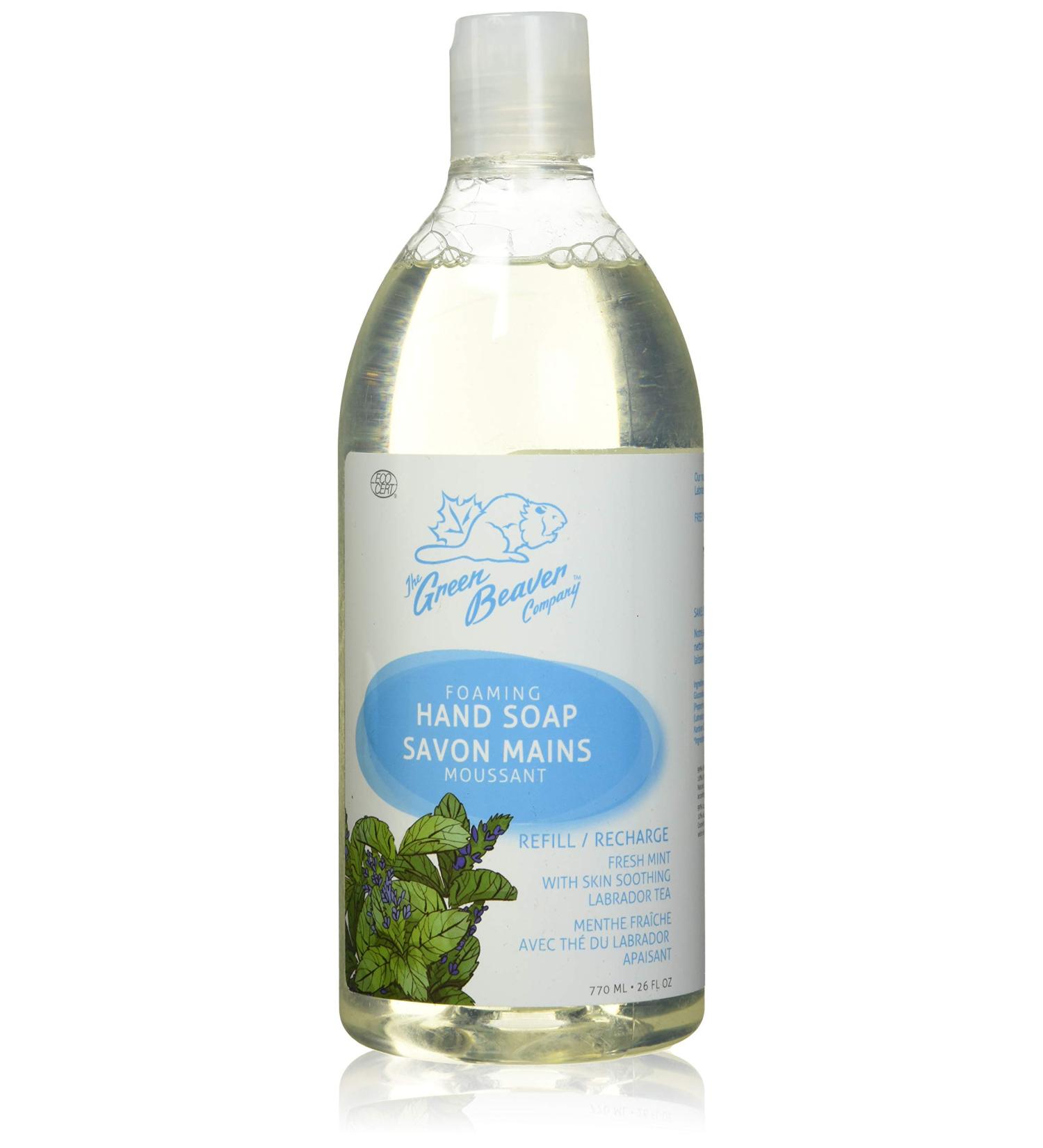 Buy GREEN BEAVER Foaming Refill Mint Hand Wash 770 ML - Eco-Friendly Moisturizing & Refreshing | International Shipping Available - Buy Online on SooperMarket.com