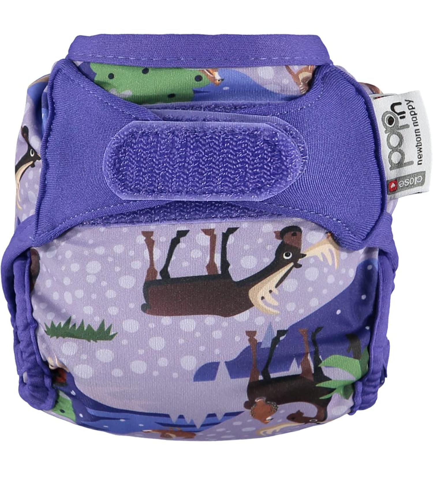 Close Pop-in Premium Bamboo Newborn Cloth Nappy - Soft & Absorbent Reusable with Moose Print - Buy Online on SooperMarket.com