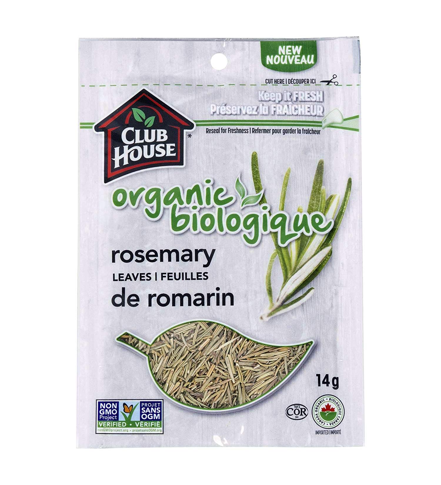 Club House Quality Natural Herbs & Spices Organic Rosemary Leaves 14g 14 g (Pack of 1) - Buy Online on SooperMarket.com