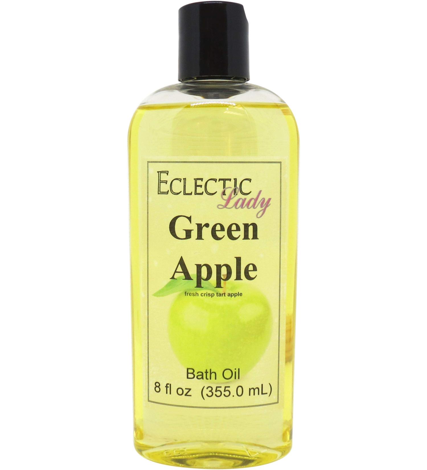 Buy Green Apple Bath Oil | Eclectic Lady | Moisturizing & Relaxing Scented Body Oil for Dry Sensitive Skin | 8 oz - Buy Online on SooperMarket.com