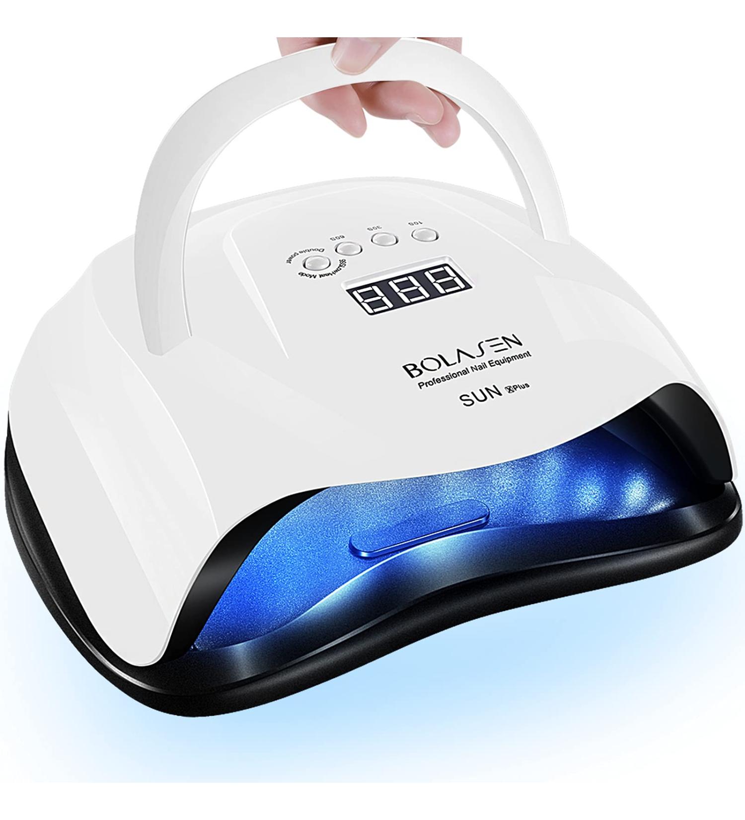 BOLASEN UV LED Nail Lamp 80W - Fast Dryer for Gel Polish - Professional UV Light with 4 Timers - Auto Sensor - Home & Salon Use - Gift for Women - SUNX Plus Nail Lamp - Buy Online on SooperMarket.com