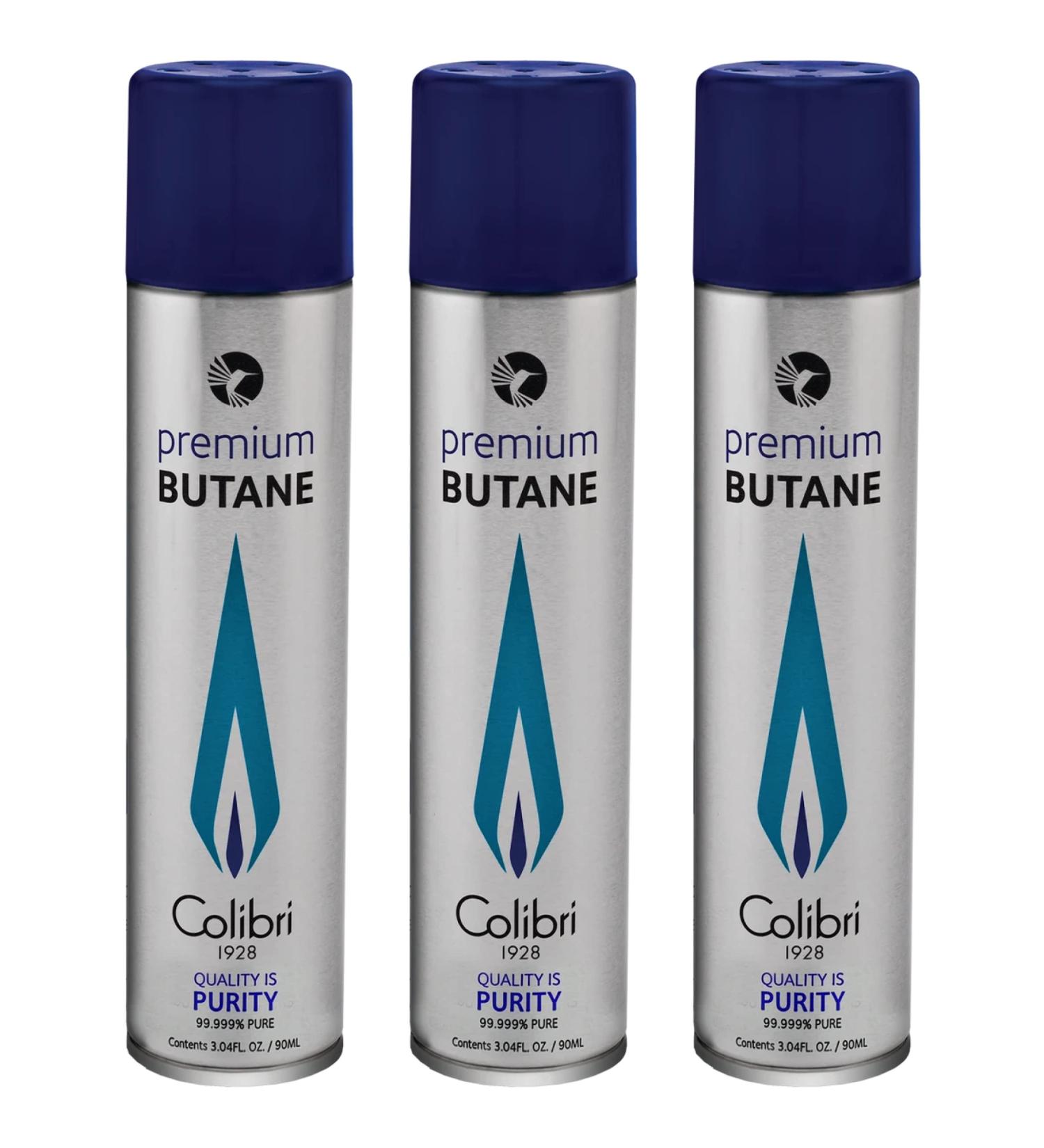 Colibri Premium Butane Fuel Refill - 3 Small Cans Set - Buy Online on SooperMarket.com
