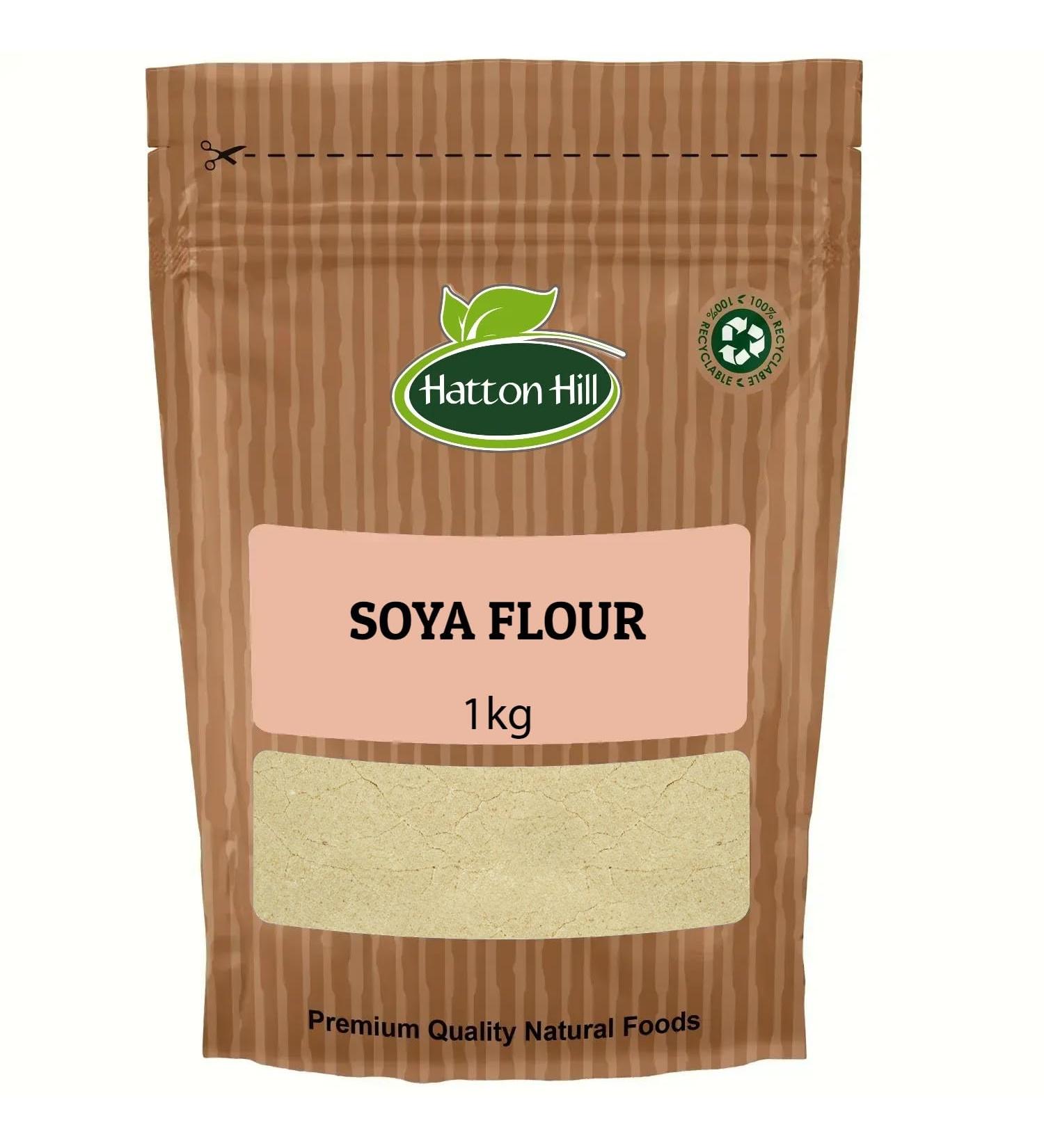 Soya Flour 1kg Dried Soy Powder Heat Treated High Protein by Hatton Hill