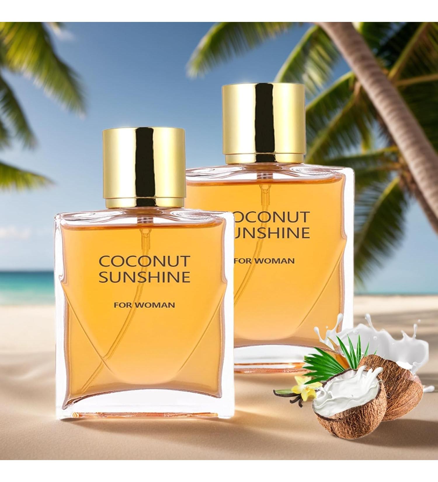 Coconut Sunshine Perfume Coconut Sunshine for Women Perfume Vanilla Flavor Eau de Toilette 60ml (1PCS) (2PACK) - Buy Online on SooperMarket.com