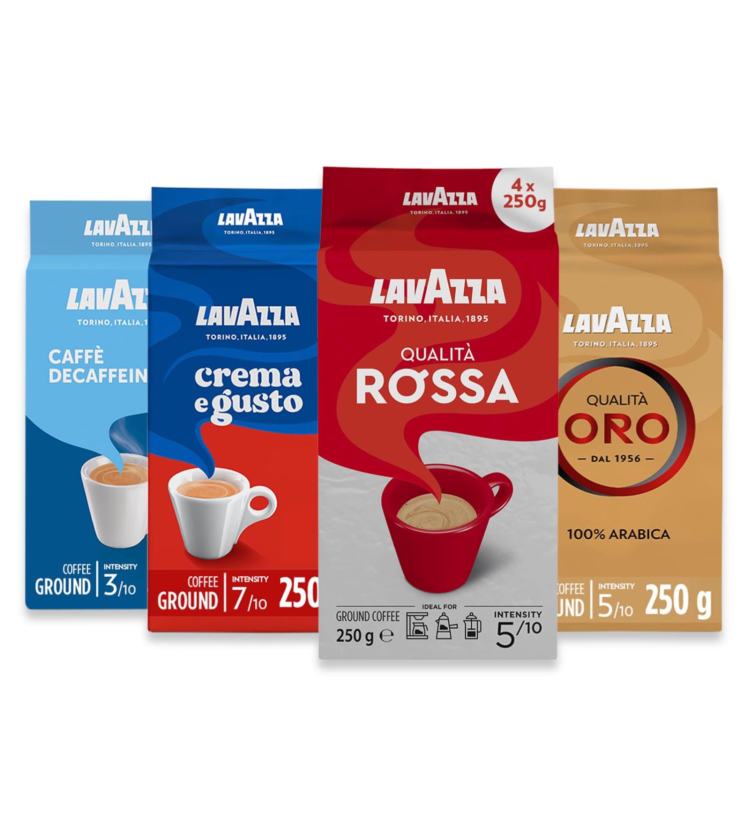 Lavazza Ground Coffee - Oro Rossa Crema Gusto & Dek (Decaf) - 4 Pack - Buy Online on SooperMarket.com
