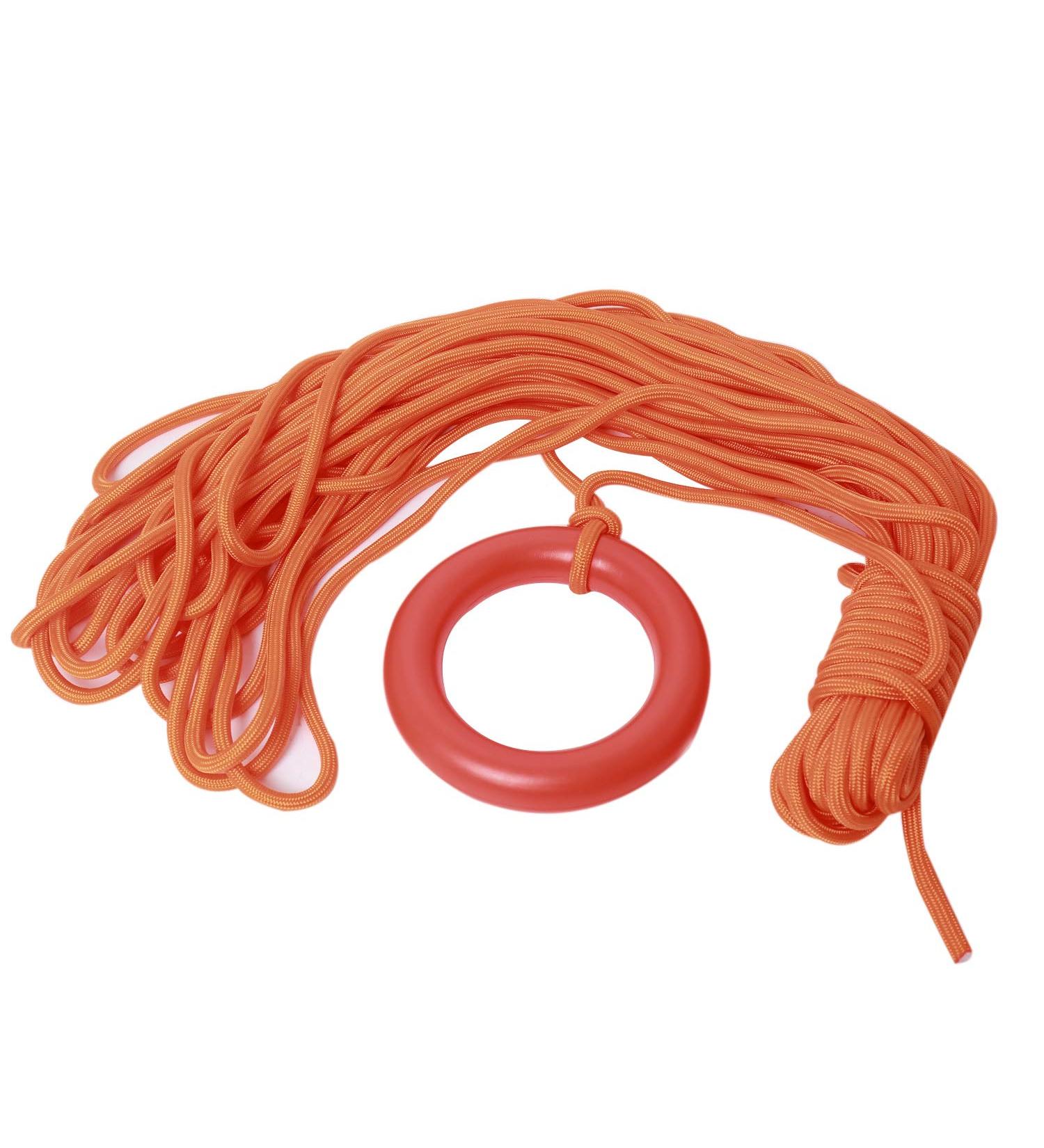 NovelBee 8mm x 30m Floating Water Life Saving Rope - Ideal for Diving, Snorkeling, Water Sports Rescue - Orange Bracelet Included - Buy Online on SooperMarket.com