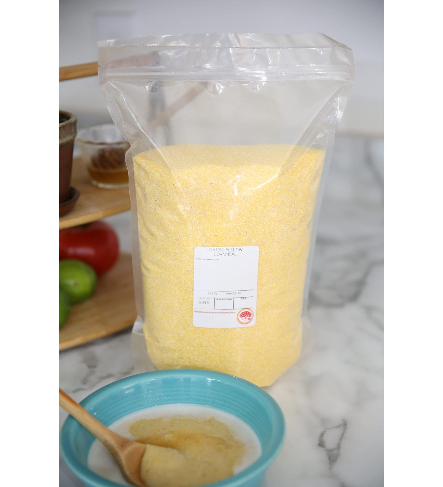 Kauffman Orchards Coarse-Ground Yellow Corn Meal - 80.0 Ounce Bulk Bag - 5 Pound - Buy Online on SooperMarket.com