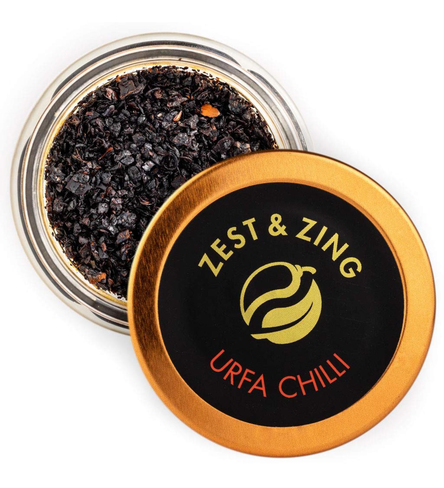 ZEST & ZING Urfa Chilli Flakes 18g Spice Jar - Premium Fresher Spice for Stackable Convenience - Buy Online on SooperMarket.com
