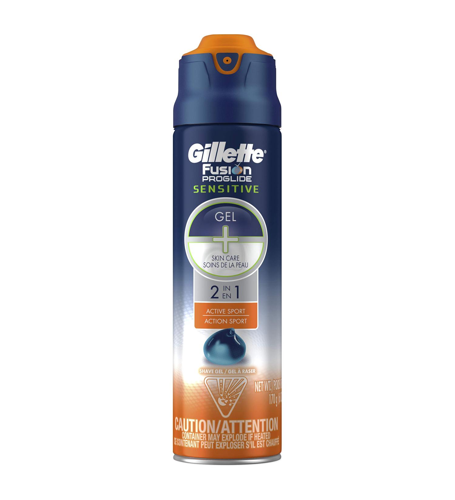 Gillette Fusion ProGlide 2-in-1 Shave Gel Sensitive 6 oz - Smooth & Comfortable Shave - Buy Online on SooperMarket.com