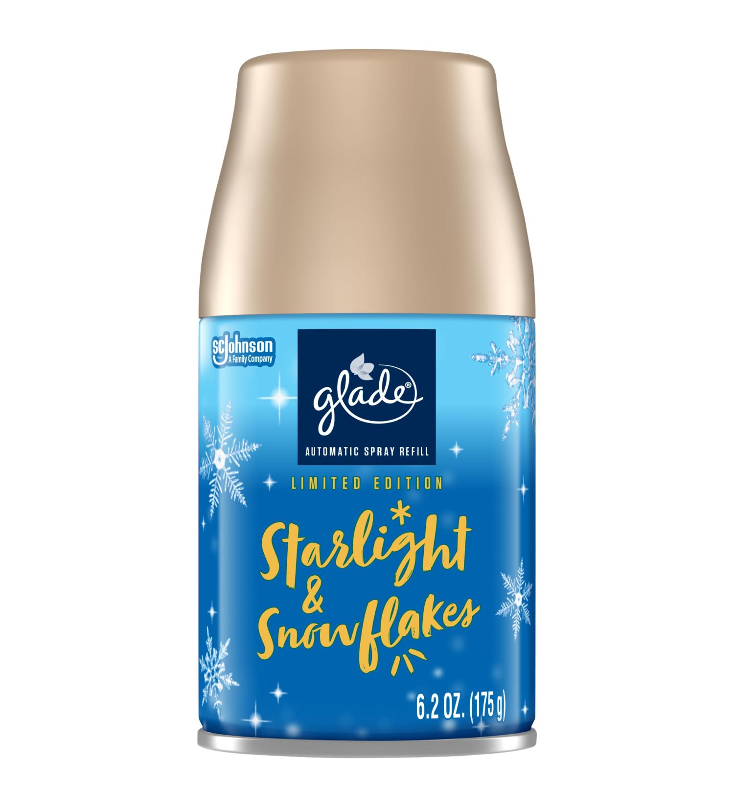 Glade Automatic Spray Refill - Starlight & Snowflakes Air Freshener for Home & Bathroom - 6.2 Oz - International Shipping Available - Buy Online on SooperMarket.com