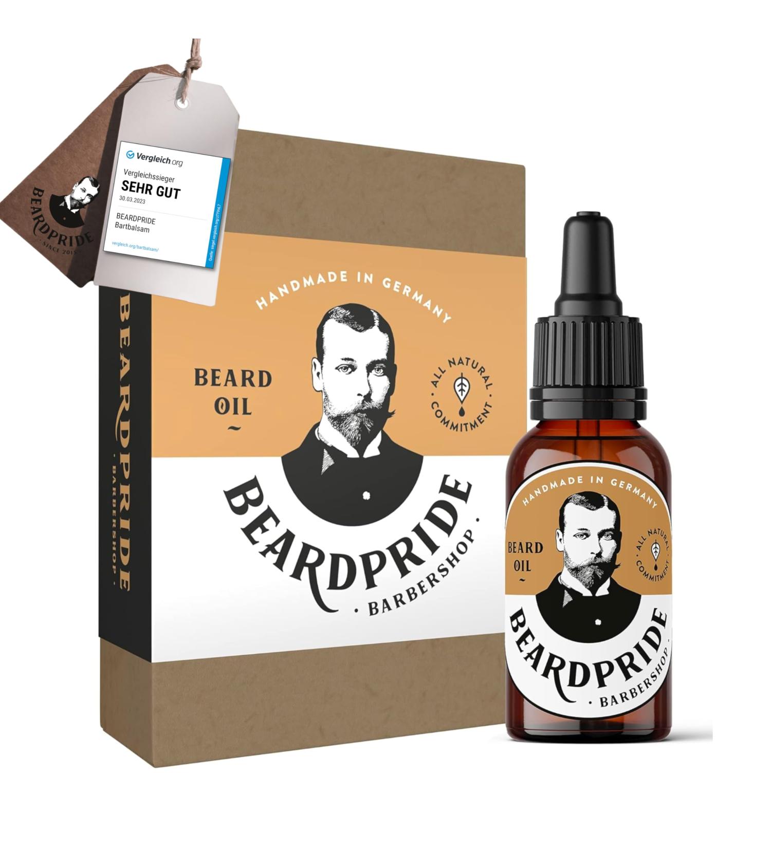 Beardpride Beard Oil for Men - 100% Natural Barbershop Formula - Softens Beards - Ideal Gift - 30ml - Buy Online on SooperMarket.com