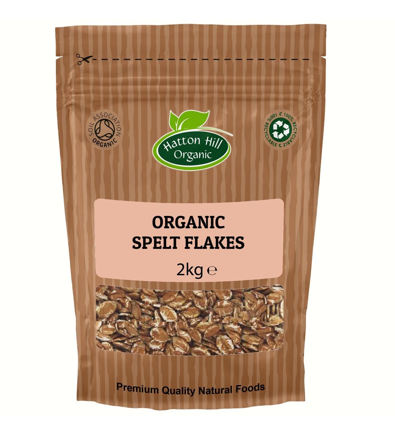 Organic Spelt Flakes 2kg by Hatton Hill Organic
