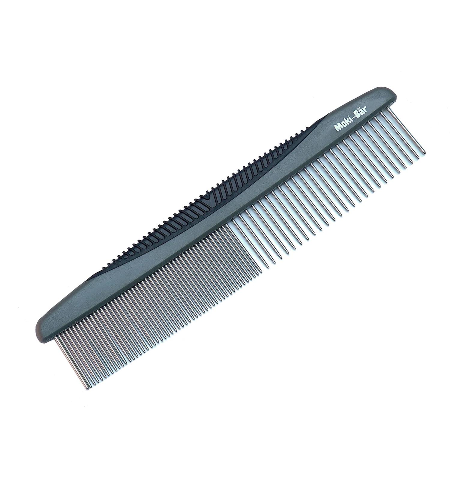 Moki Bear Metal Comb for Dogs - Dual-Sided Rounded Pins for Matting & Knot Removal - Ideal Grooming Tool - Buy Online on SooperMarket.com