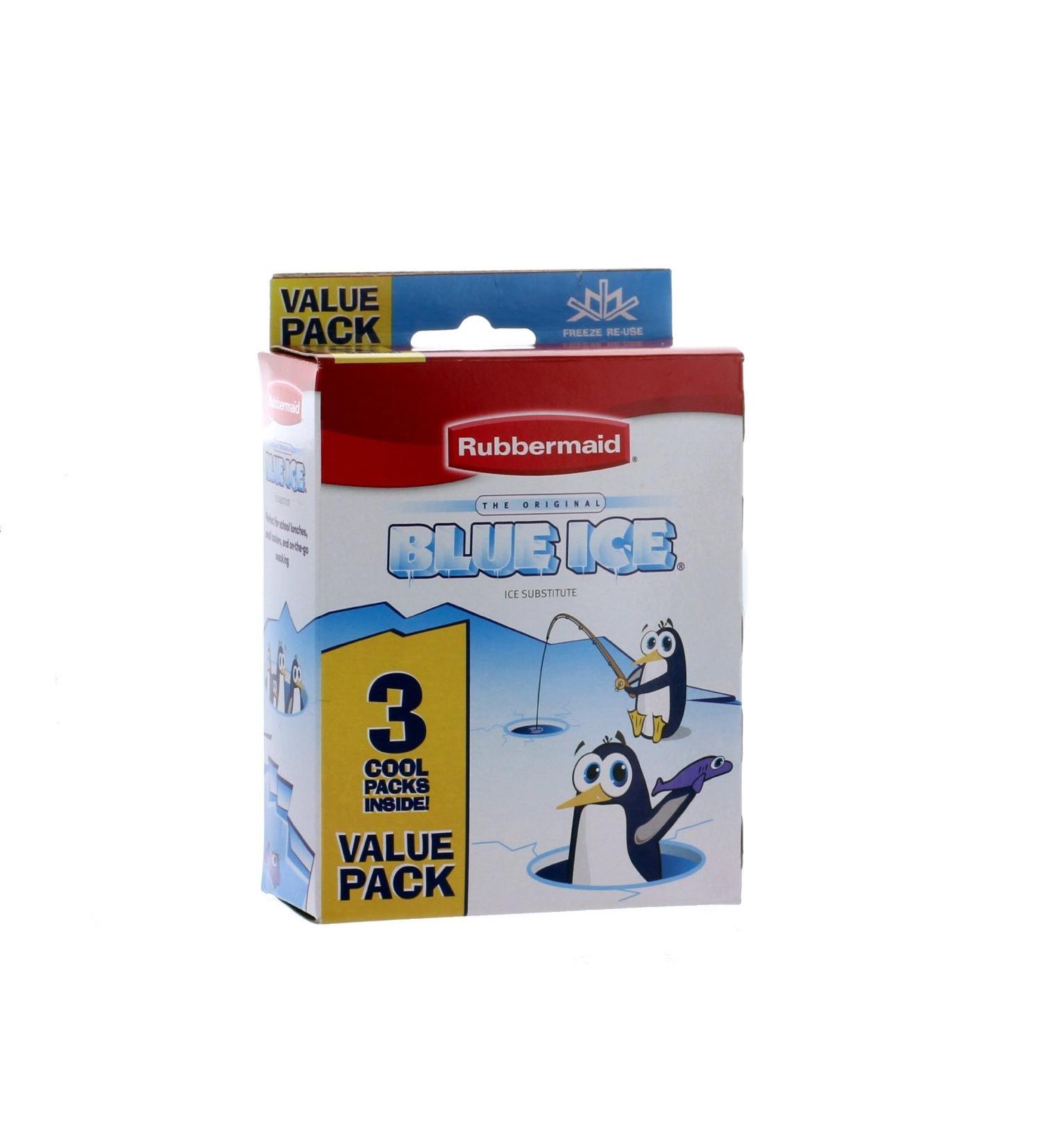 Rubbermaid Mini Blue Ice 3 Pack - Stay Cool Anywhere - Buy Online on SooperMarket.com