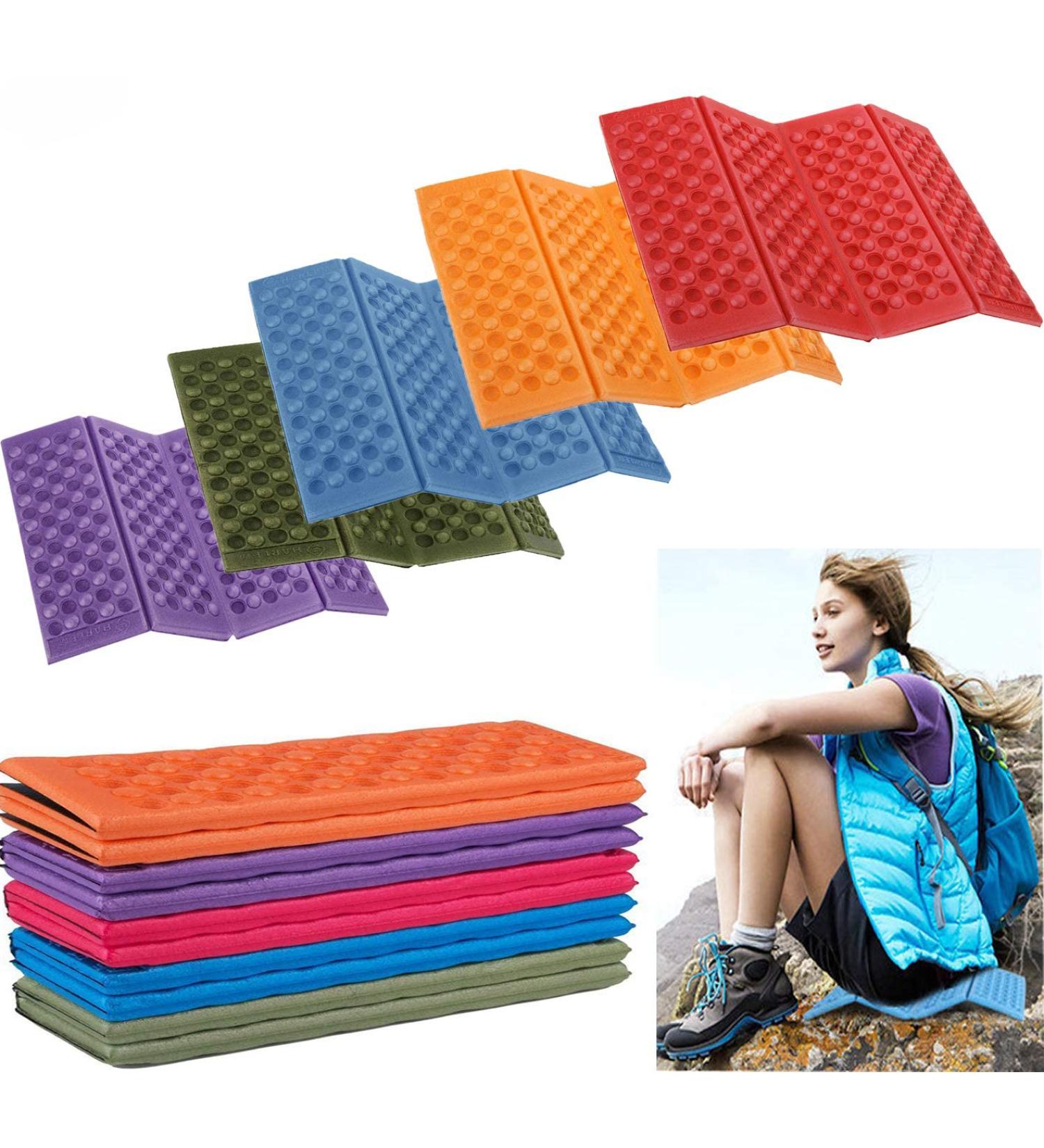 STKYGOOD Camping Foam Pad Waterproof XPE Foam Seat Camping seat pad for Picnic  Hiking  Backpacking  Mountaineering  Trekking (5PCS-Blue/Red/Purple/Orange/Green) - Buy Online on SooperMarket.com