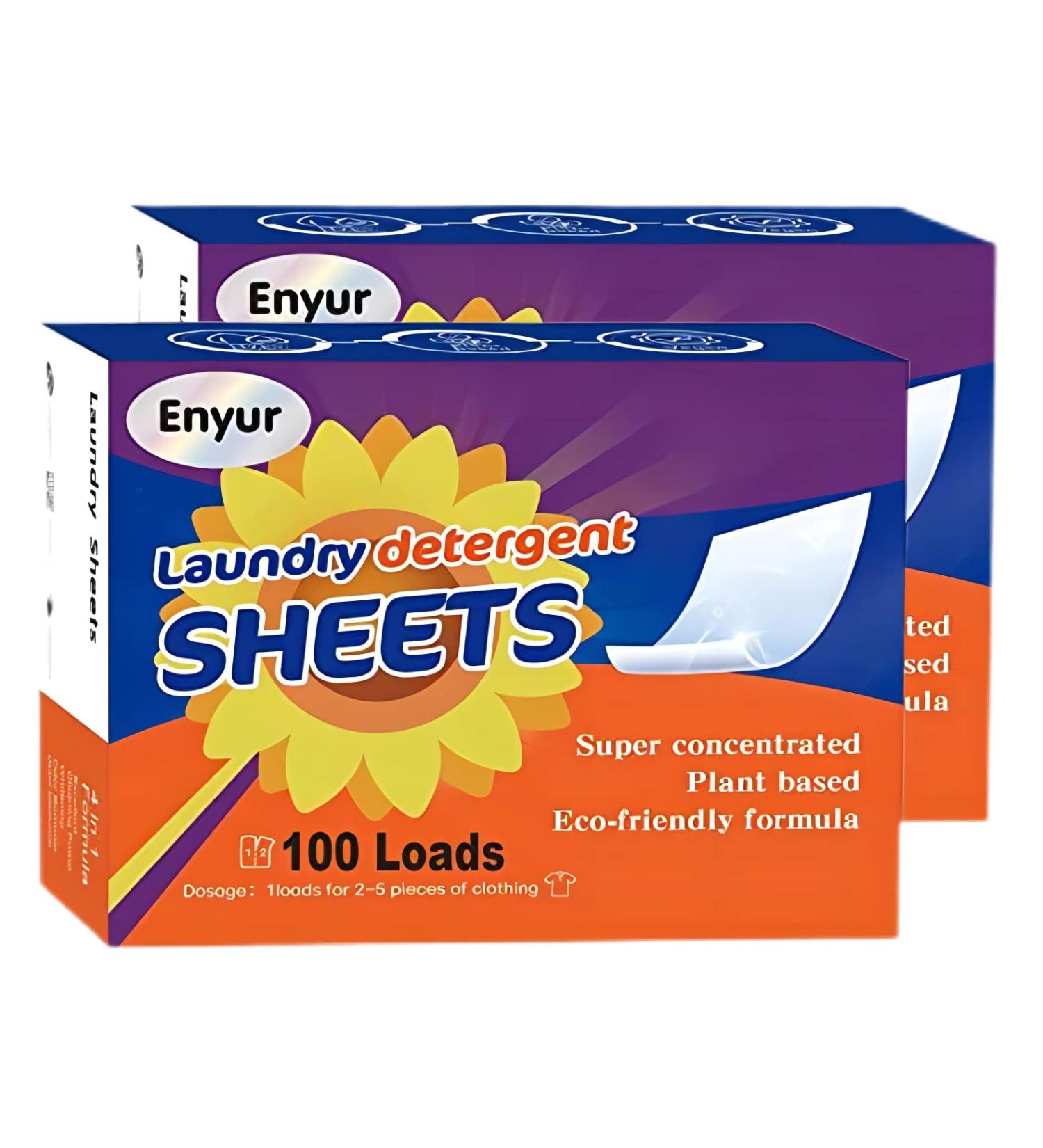 Eco-Friendly Laundry Detergent Sheets - Plant Formula Fresh Scent 200 Loads 2 Packs - Best International Shipping - Buy Online on SooperMarket.com
