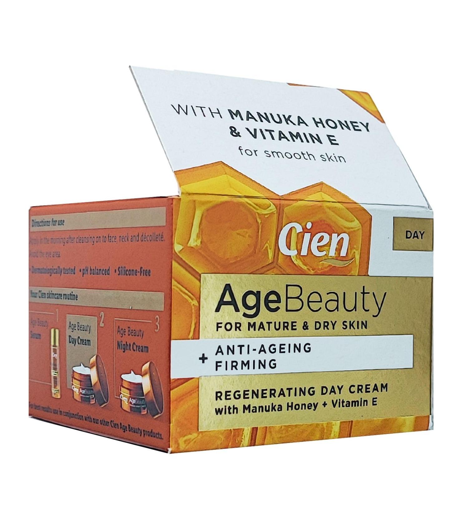 Cien Age Beauty Anti-Ageing Firming Regenerating Day & Night Cream With Manuka Honey + Vitamin E - 50ml (Day Cream) - Buy Online on SooperMarket.com