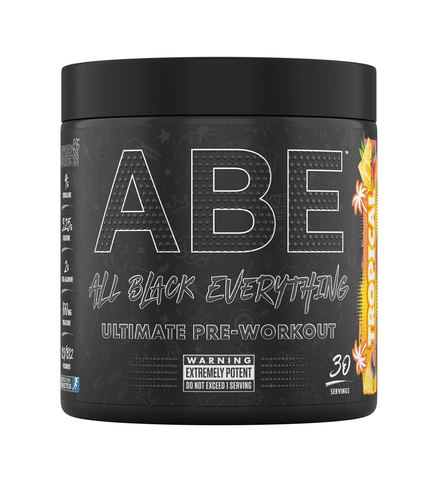 Applied Nutrition ABE Pre Workout Powder - Tropical Flavor | 30 Servings | Energy & Performance Formula with Citrulline, Creatine & Beta Alanine - Buy Online on SooperMarket.com