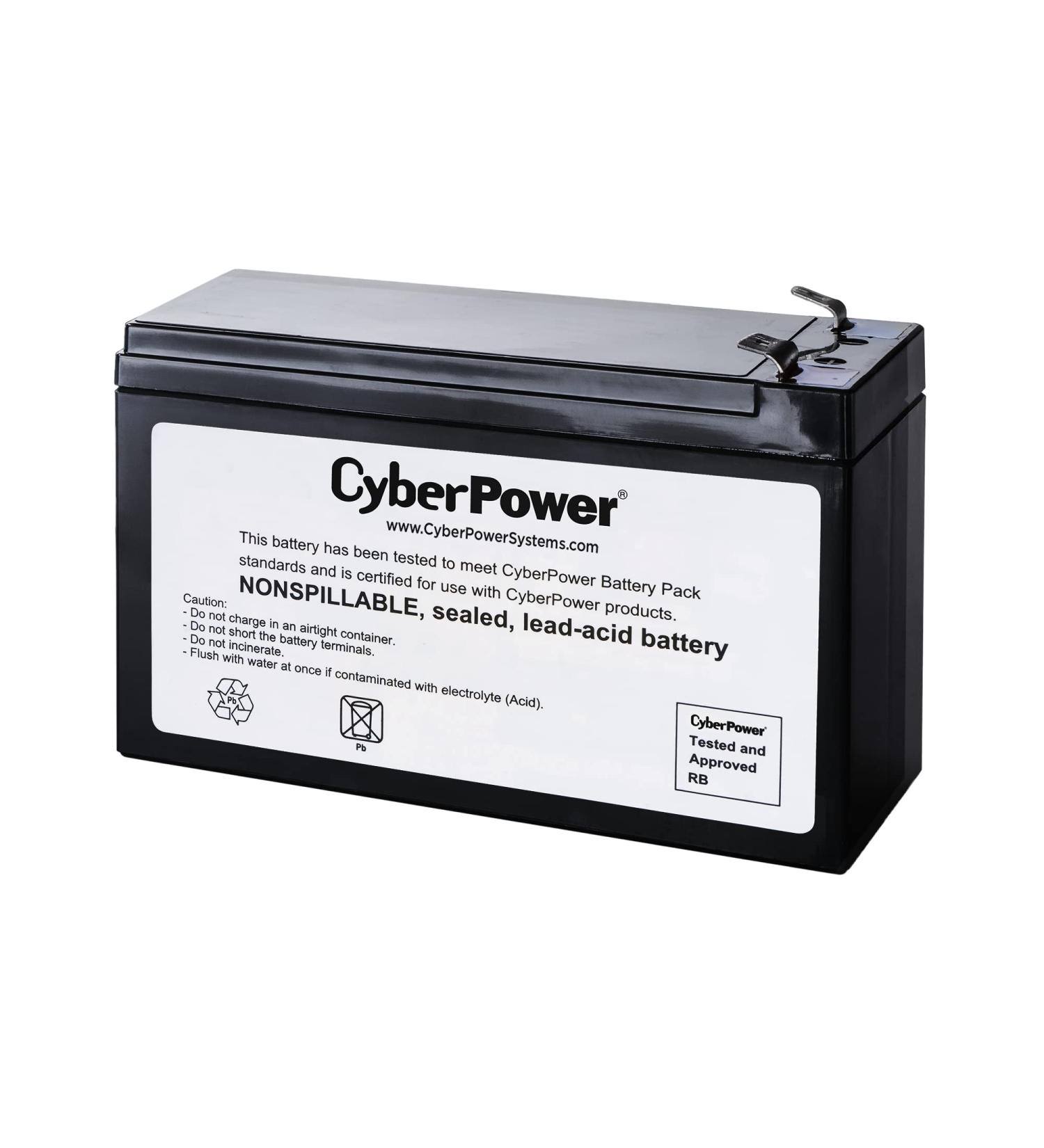 CyberPower RB1280A UPS Replacement Battery Cartridge | Maintenance-Free User Installable 12V/9Ah | Fast International Shipping - Buy Online on SooperMarket.com