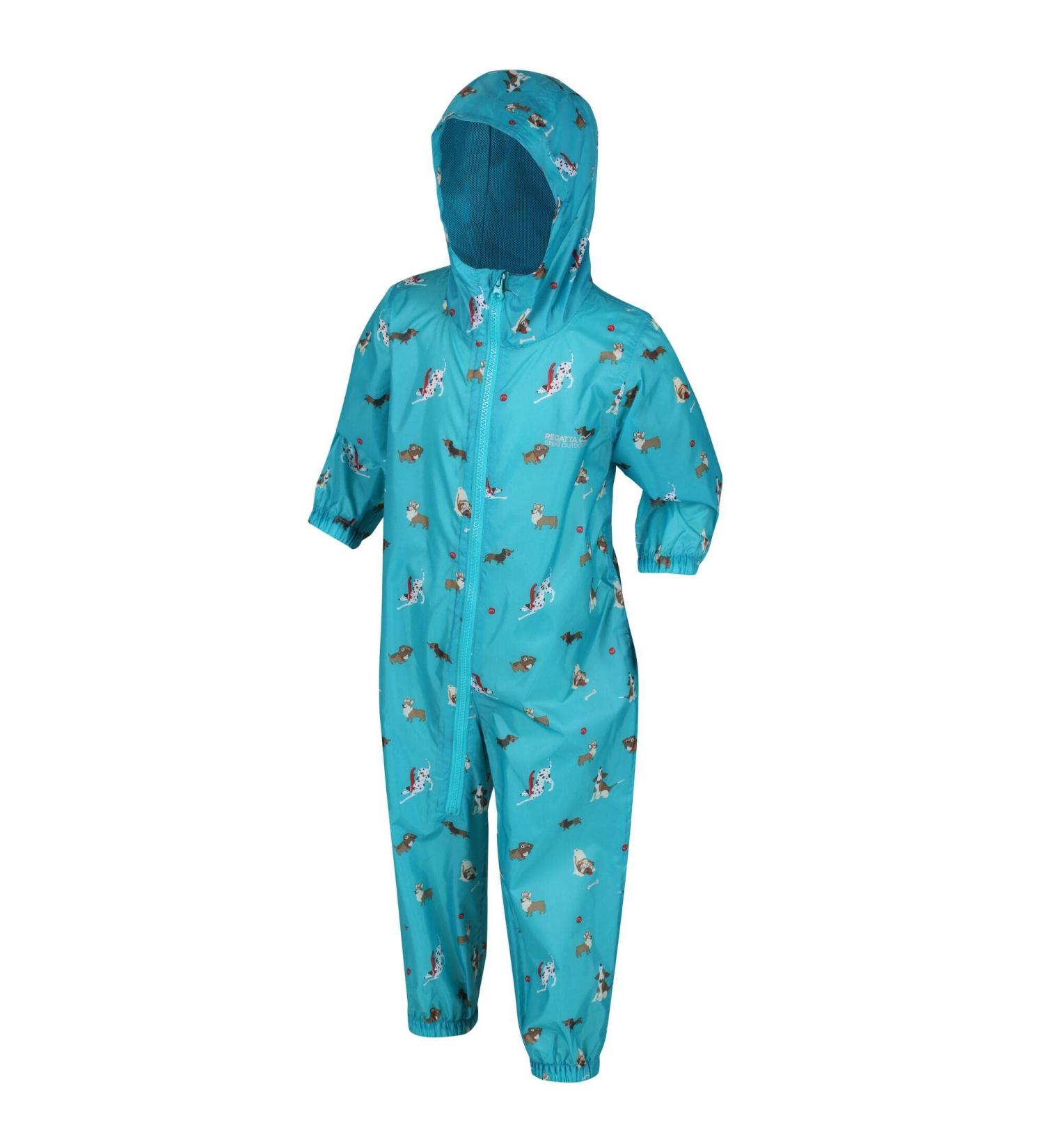 Regatta Kids Puddle Iv All-in-One Suit 6-12 Months - Dog Blue | Unisex - Buy Online on SooperMarket.com