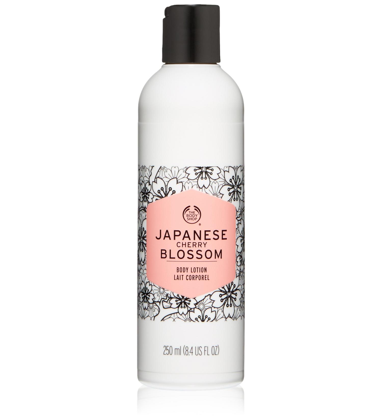 The Body Shop Japanese Cherry Blossom Body Lotion 250ml - Nourishing Women's Moisturizer for Glowing Skin | International Shipping Available - Buy Online on SooperMarket.com