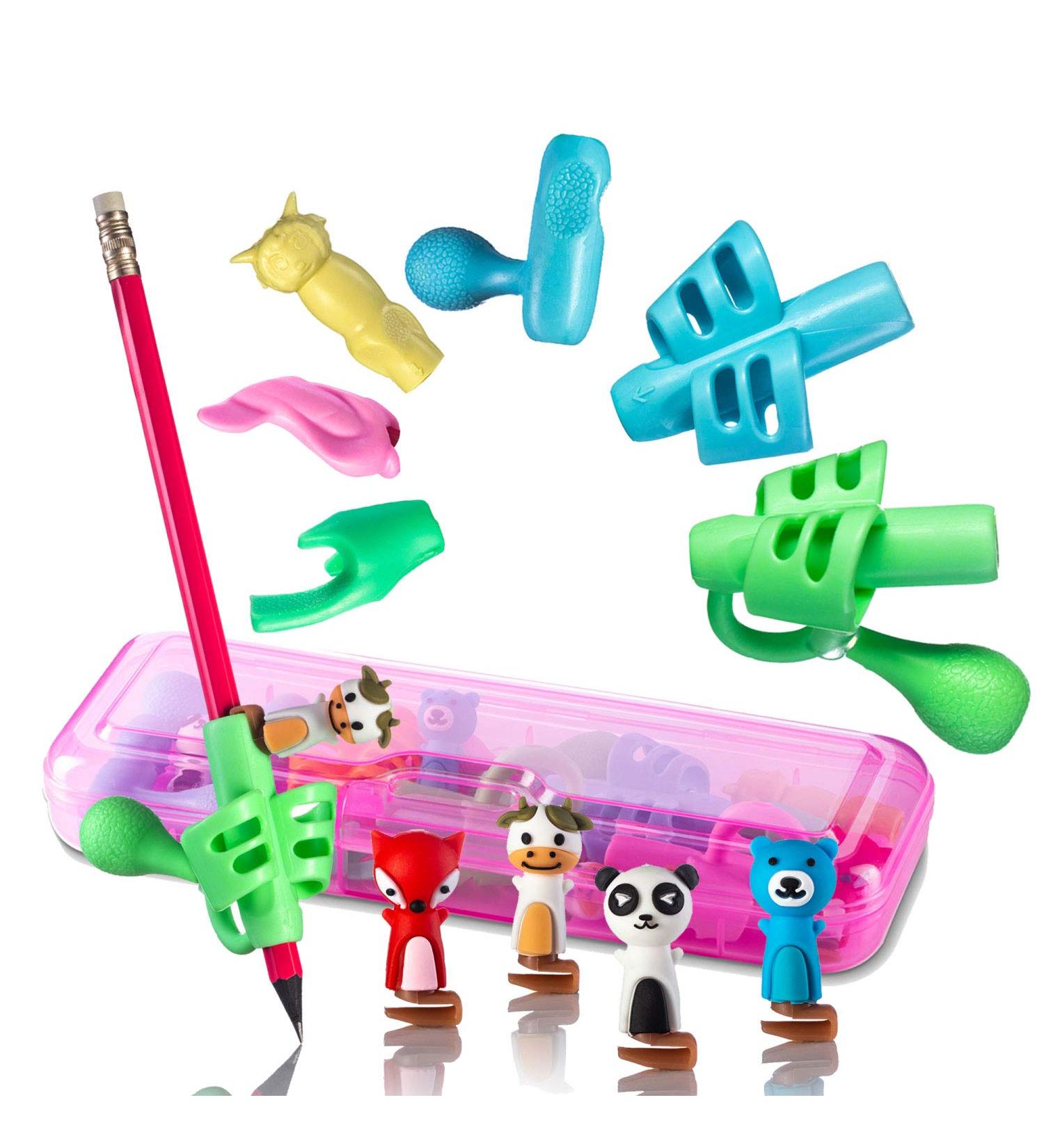 15 Pack Pink Pencil Grips for Children - Writing Aids & Posture Correctors for Better Writing - Buy Online on SooperMarket.com