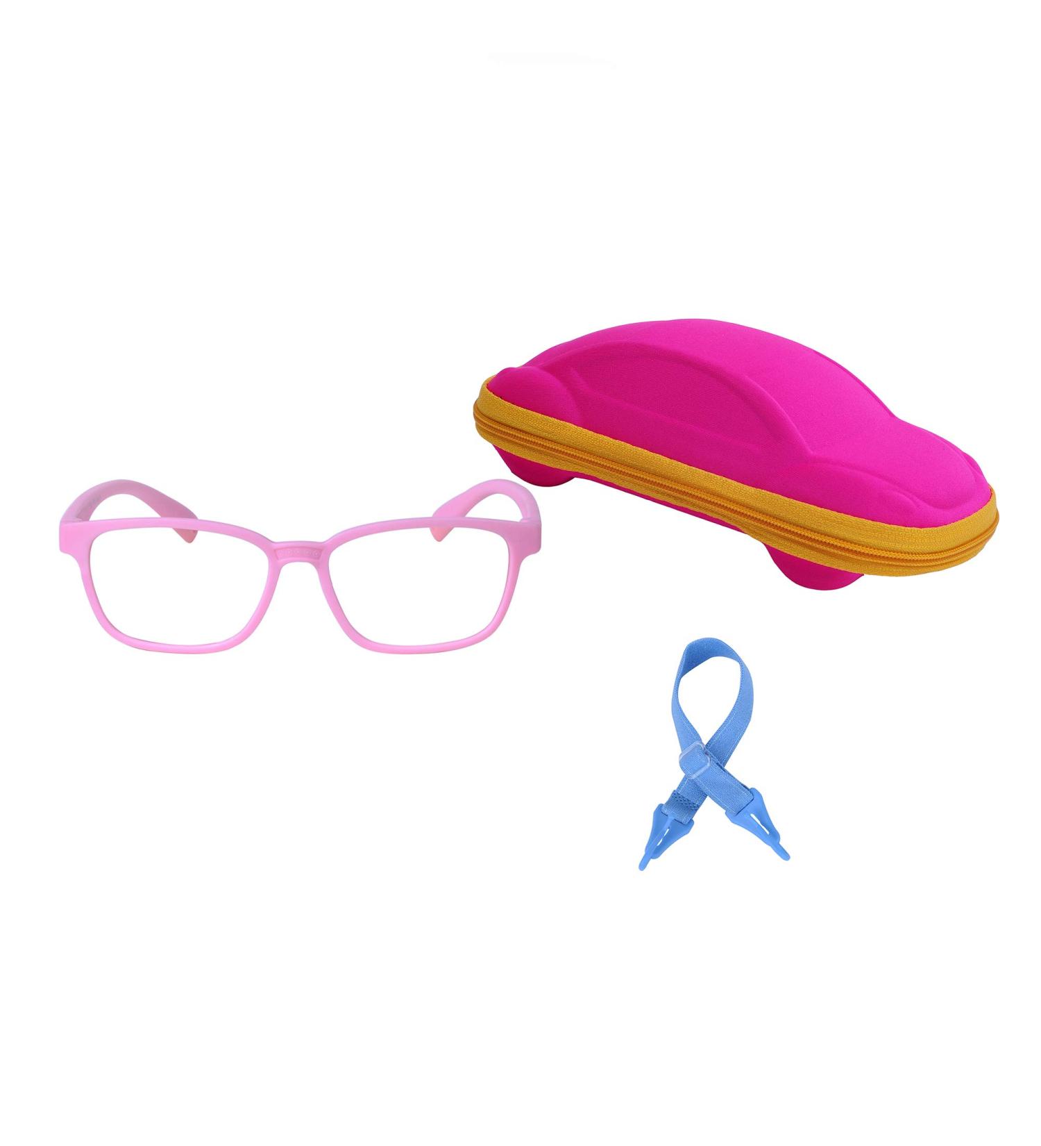 JoXiGo Blue Light Blocking Glasses for Kids (3-7 Years) - Pink with Strap & Case | Protect Your Baby's Eyes - Buy Online on SooperMarket.com
